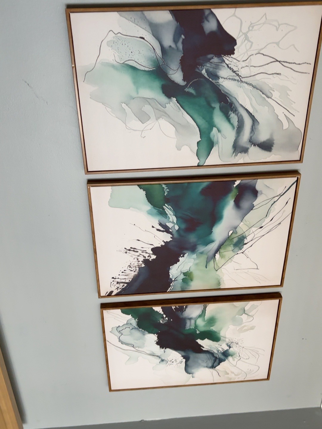 Framed Abstract Wall Art Set of 3