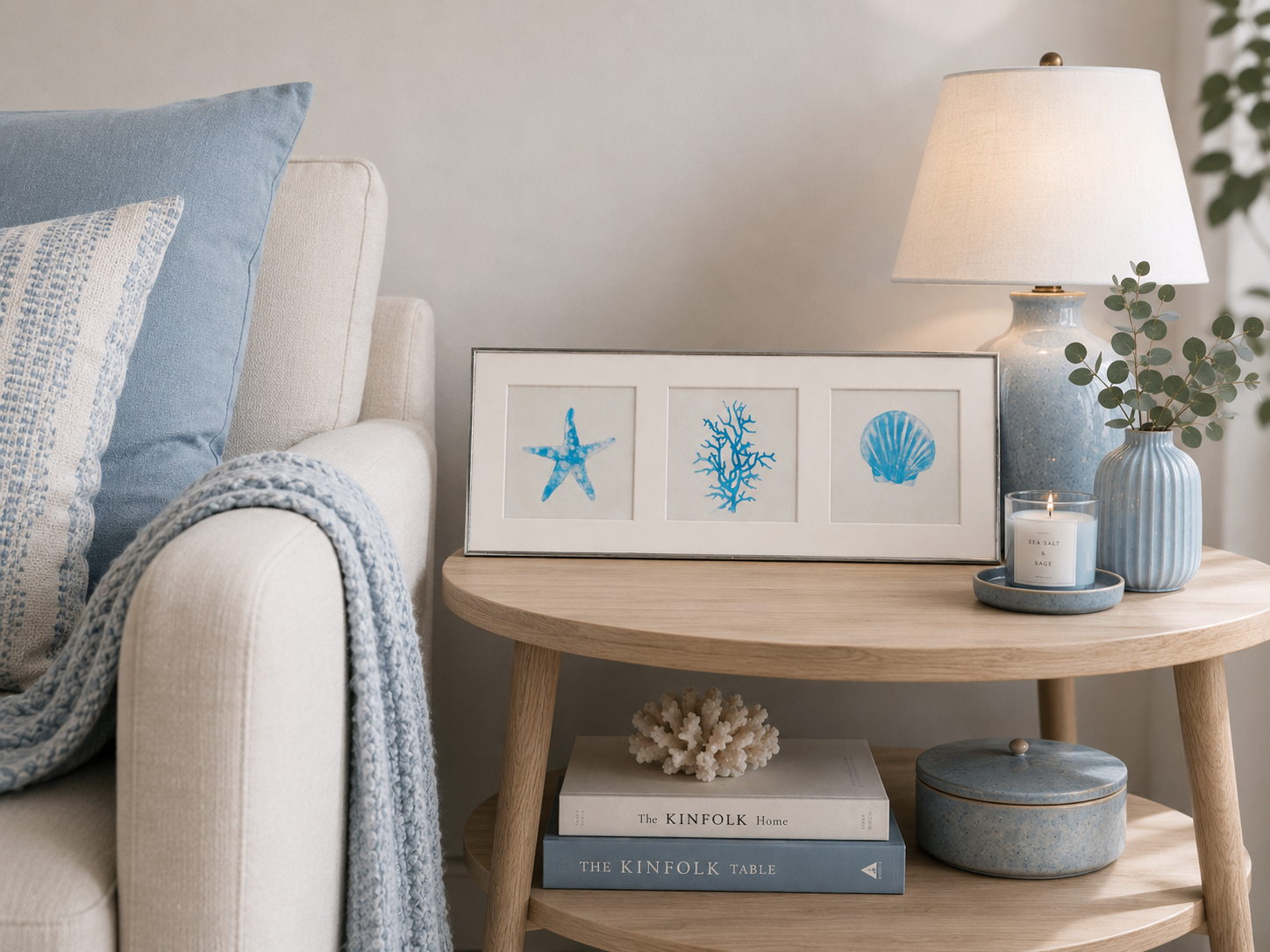 Like New Coastal Beach Wall Art in Silver Frame - photo 5