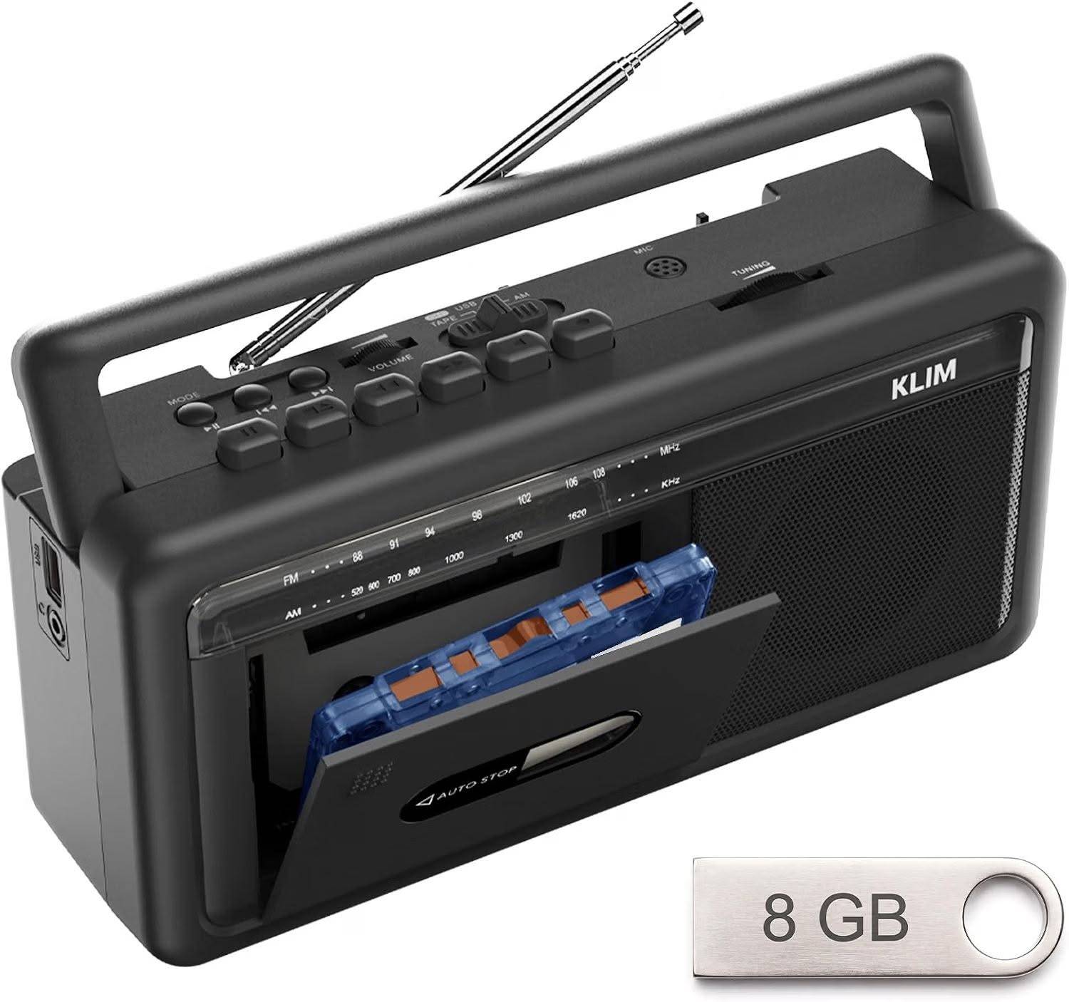 KLIM Portable Cassette Player & Boombox