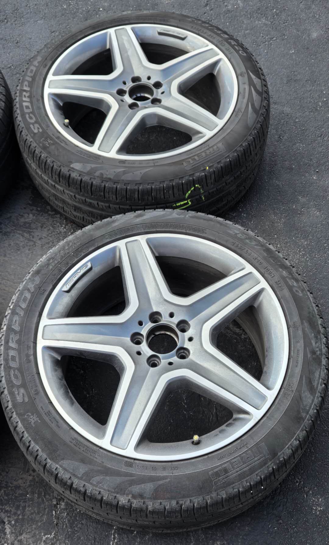 Genuine OEM Mercedes AMG 20” Wheels  – 9J×20 H2 ET57- set of 4 - photo 2