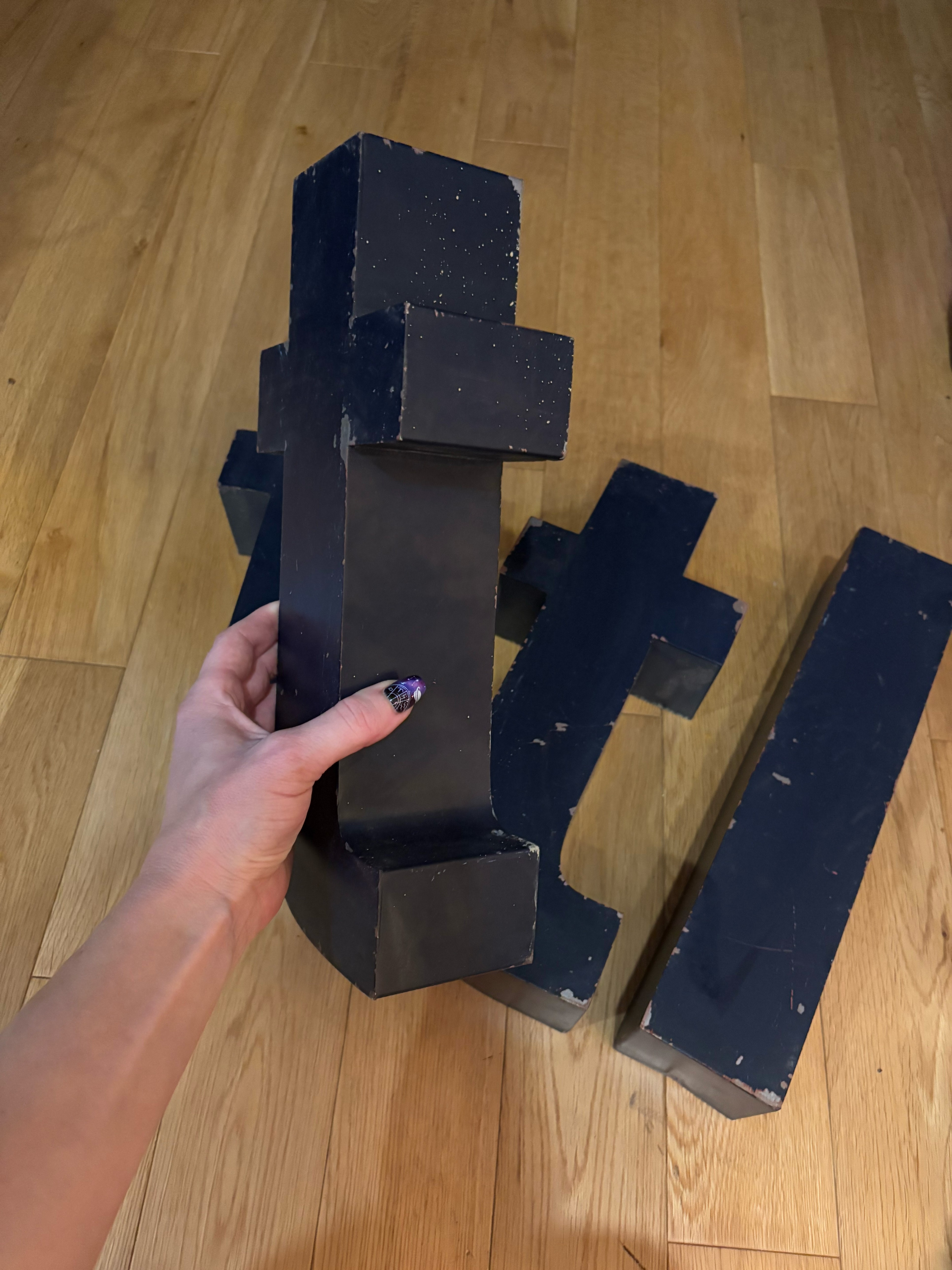 Vintage aluminum letters - photo 2