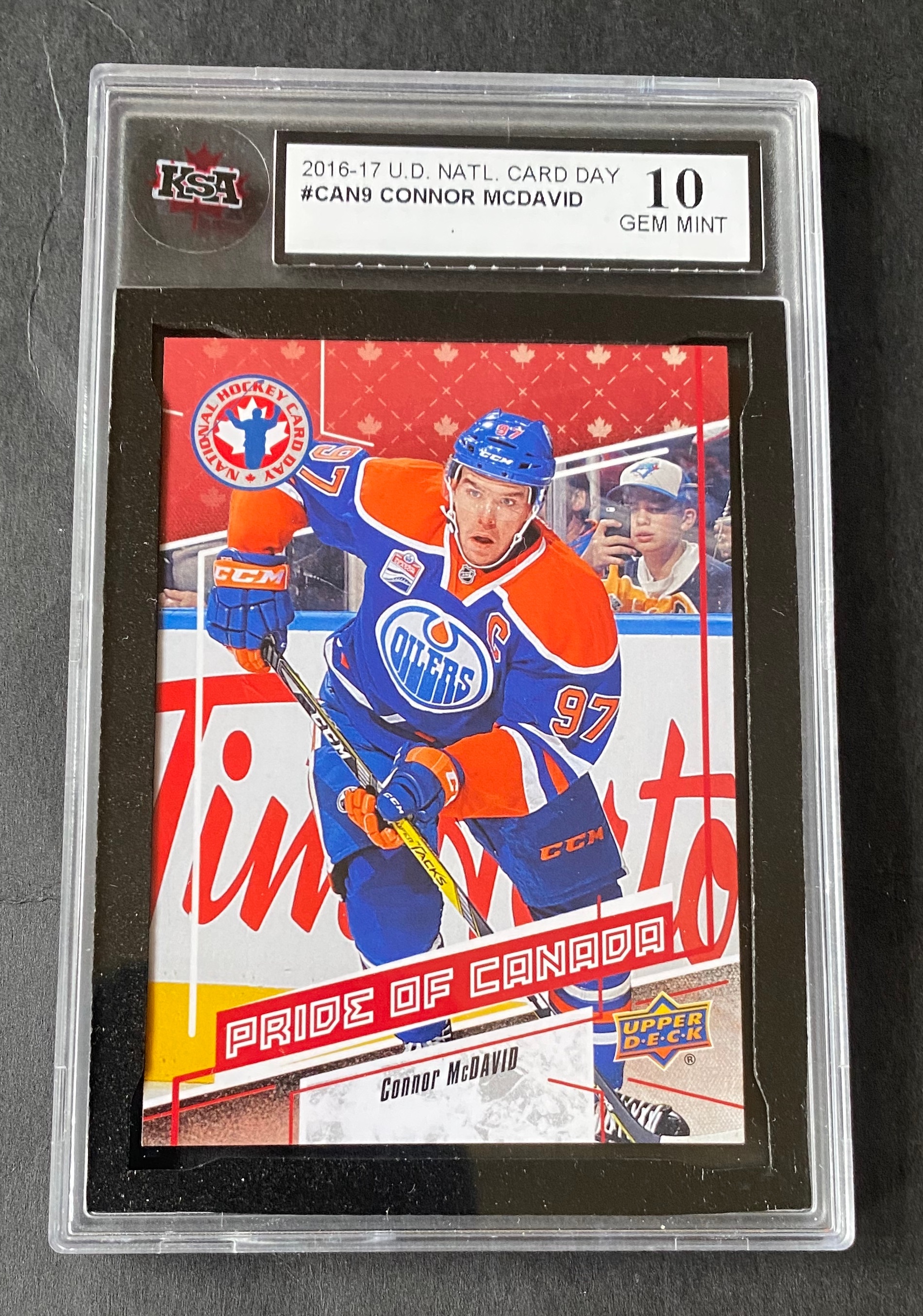 2016 Edmonton Oilers Connor Mcdavid Card Day Mint KSA 10