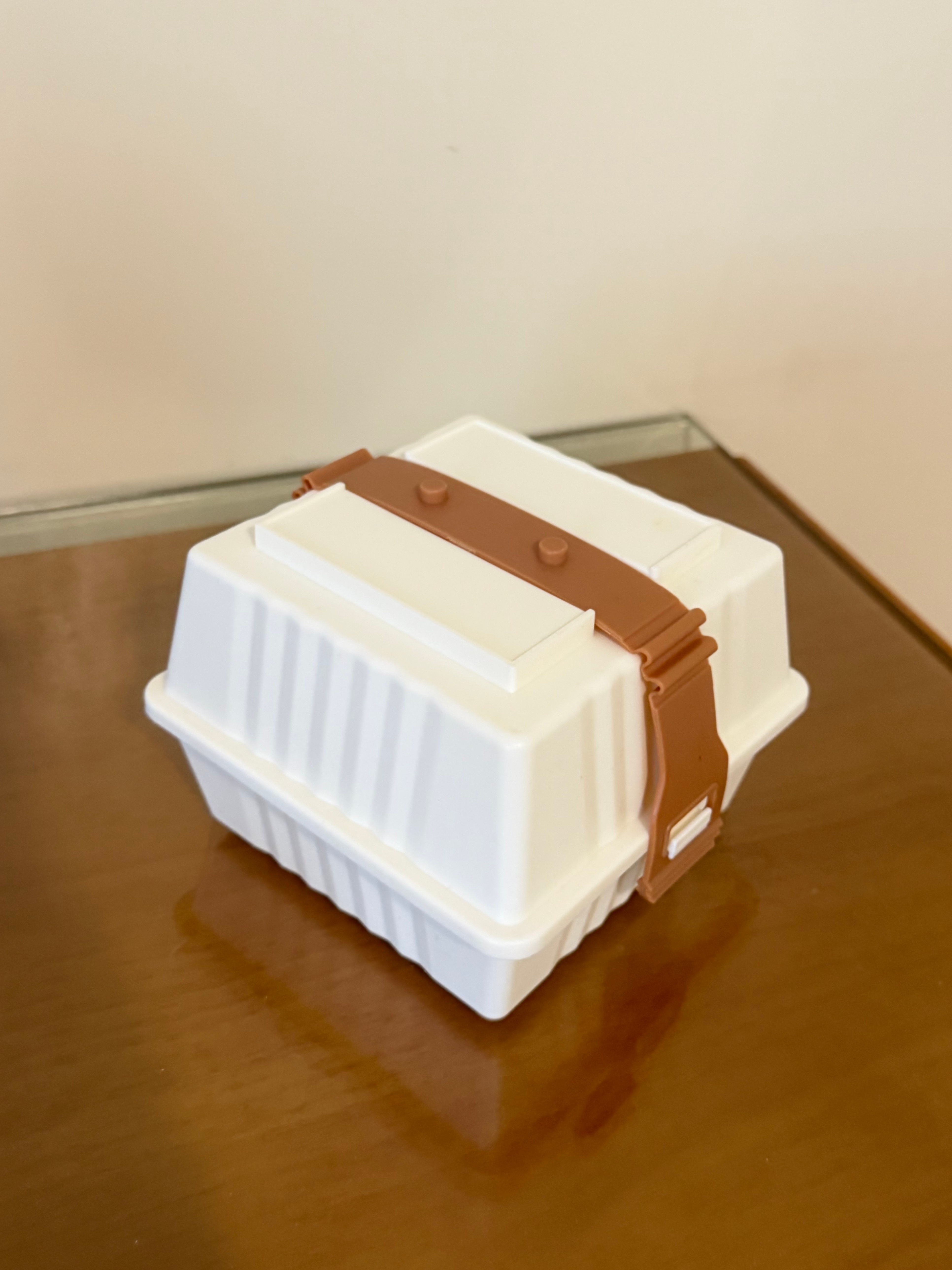 Reusable Food Box / Sandwich Box with Securing Strap