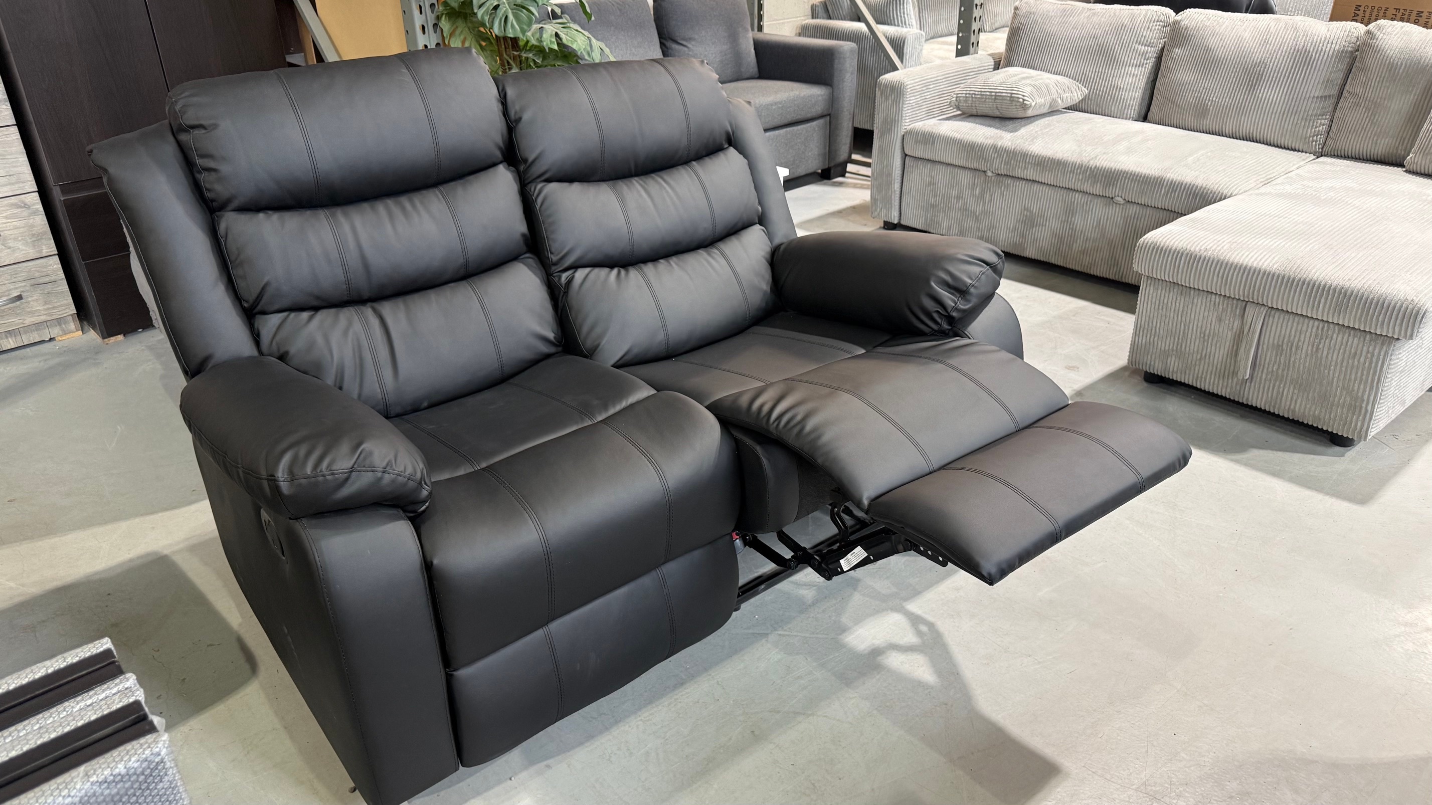 Displayed Model Leather Recliner Love Seat only $468 - photo 2