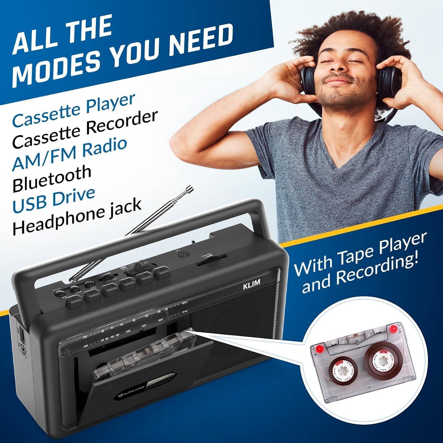 KLIM Portable Cassette Player & Boombox - photo 3