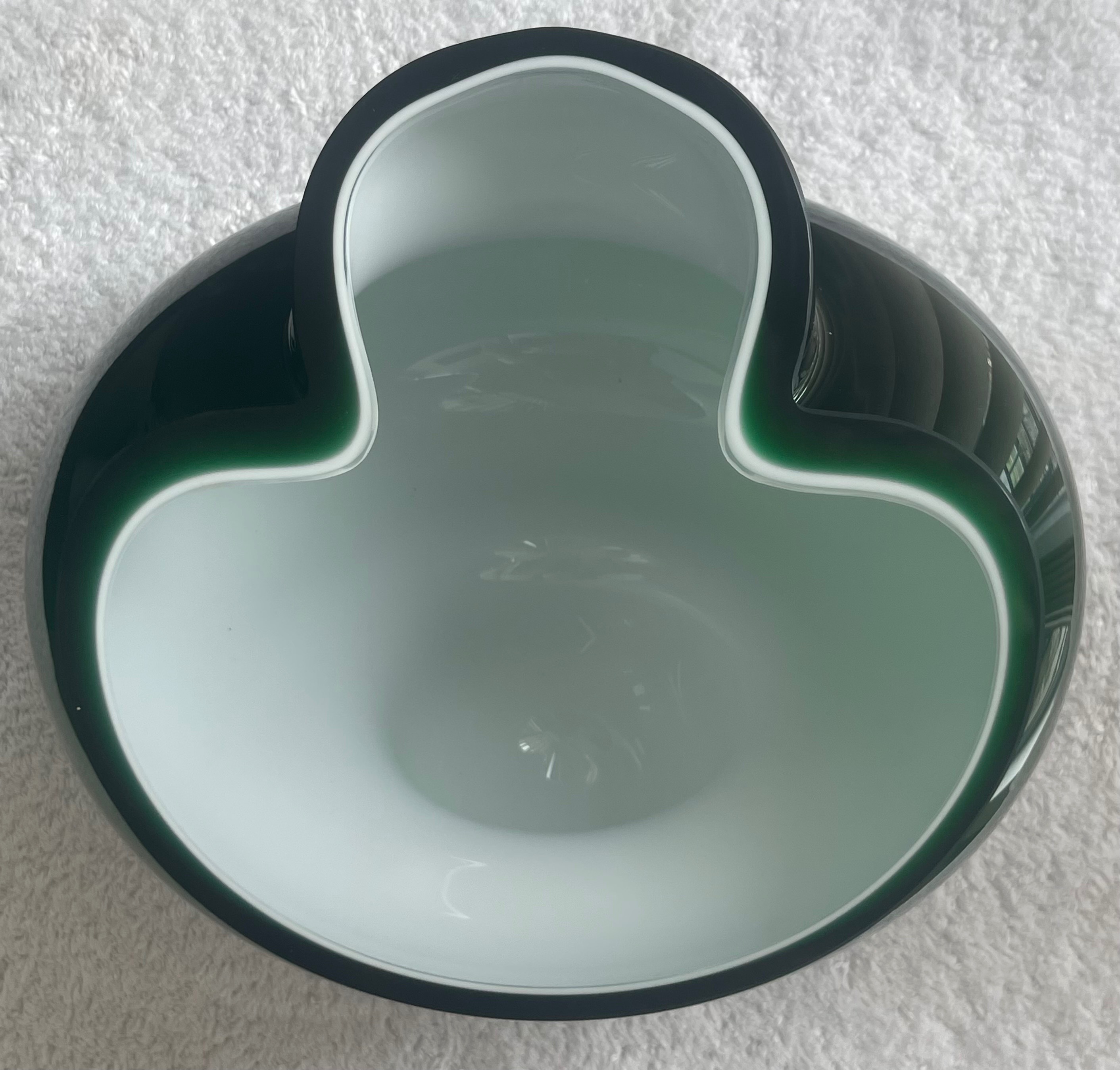 Signed Czech Art Glass Bowl - Vladimír Klein (Libera) - photo 4