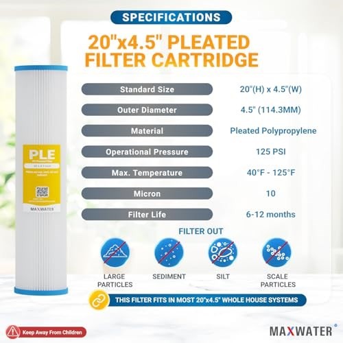 20” x 4.5” Max Water 50 Micron Sediment Filters – 2 Pack - photo 2