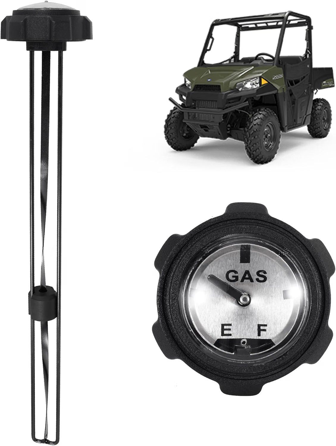 JIAYAN Gas/Diesel Fuel Cap with Gauge for Ranger, OE 1240119