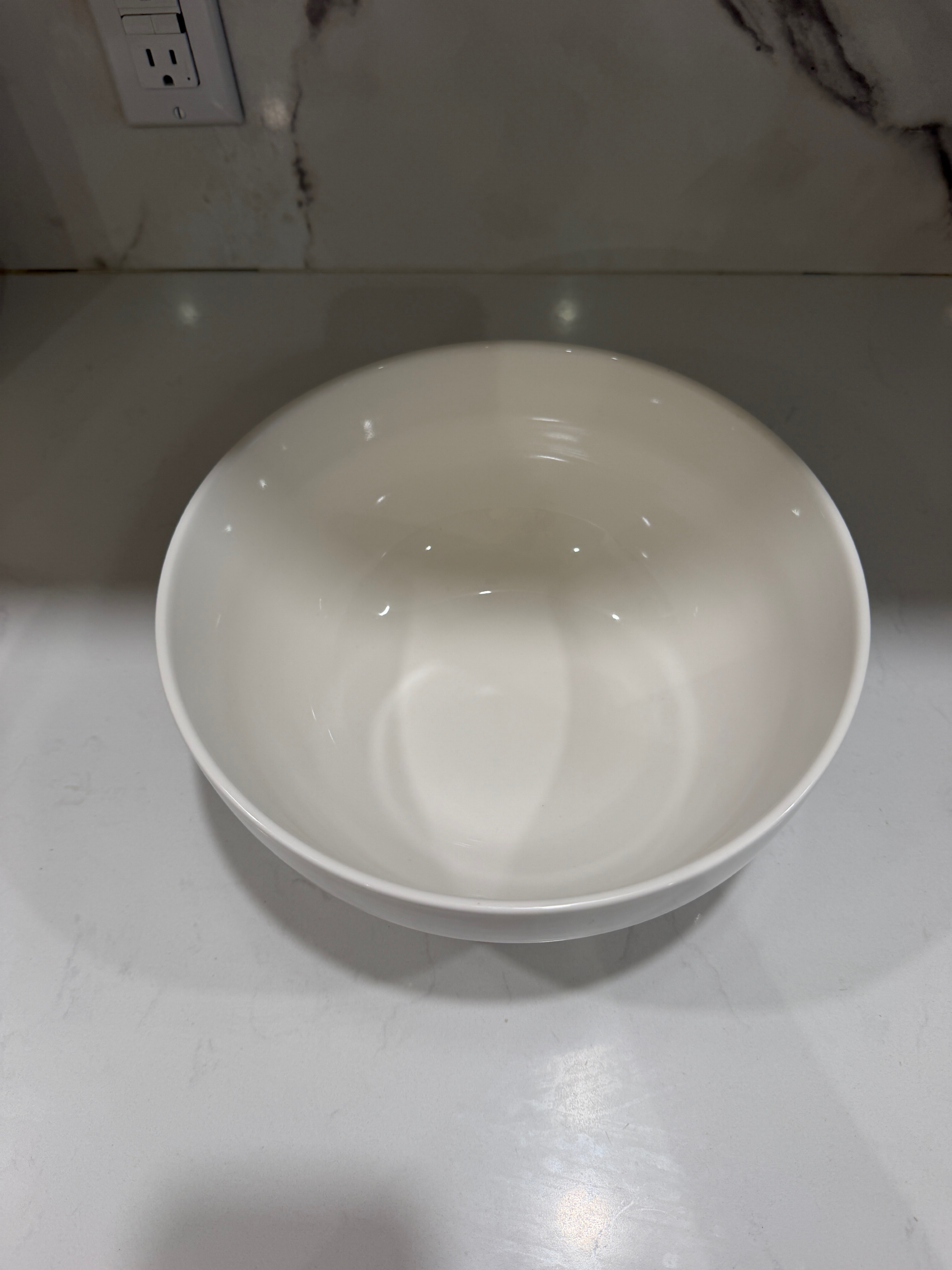 White Serving Bowl - photo 3