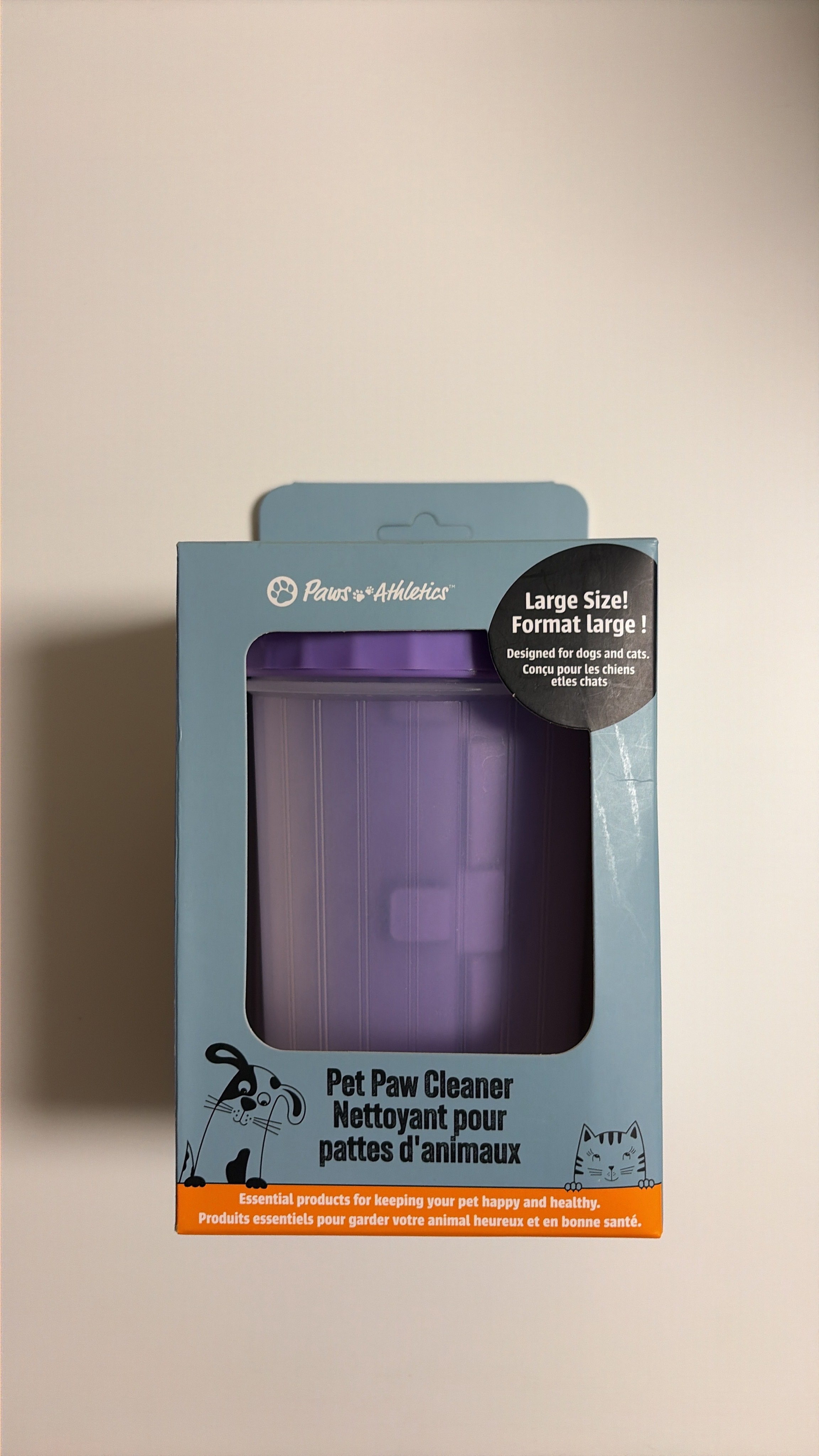 Paws & Athletics Pet Paw Cleaner - Large Size (Purple)