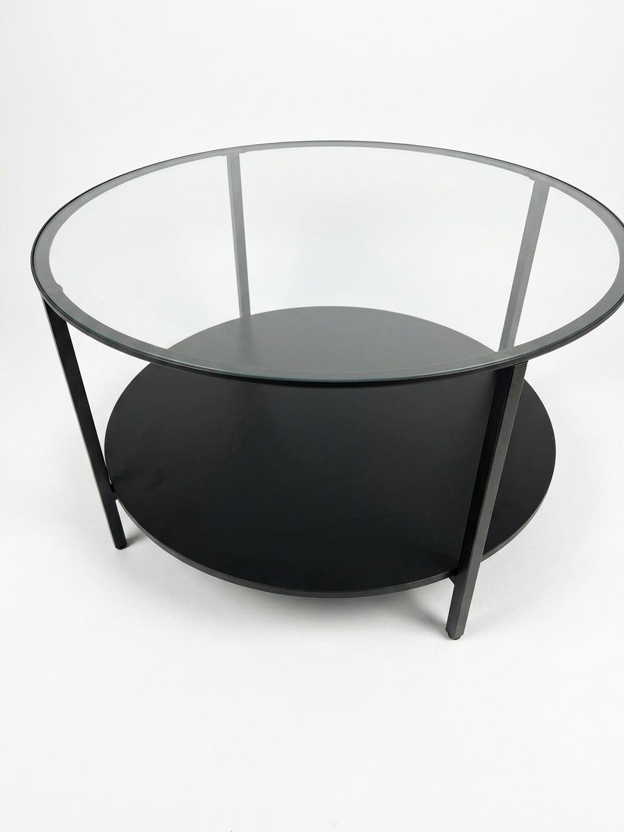 Round Glass Coffee Table $95.00