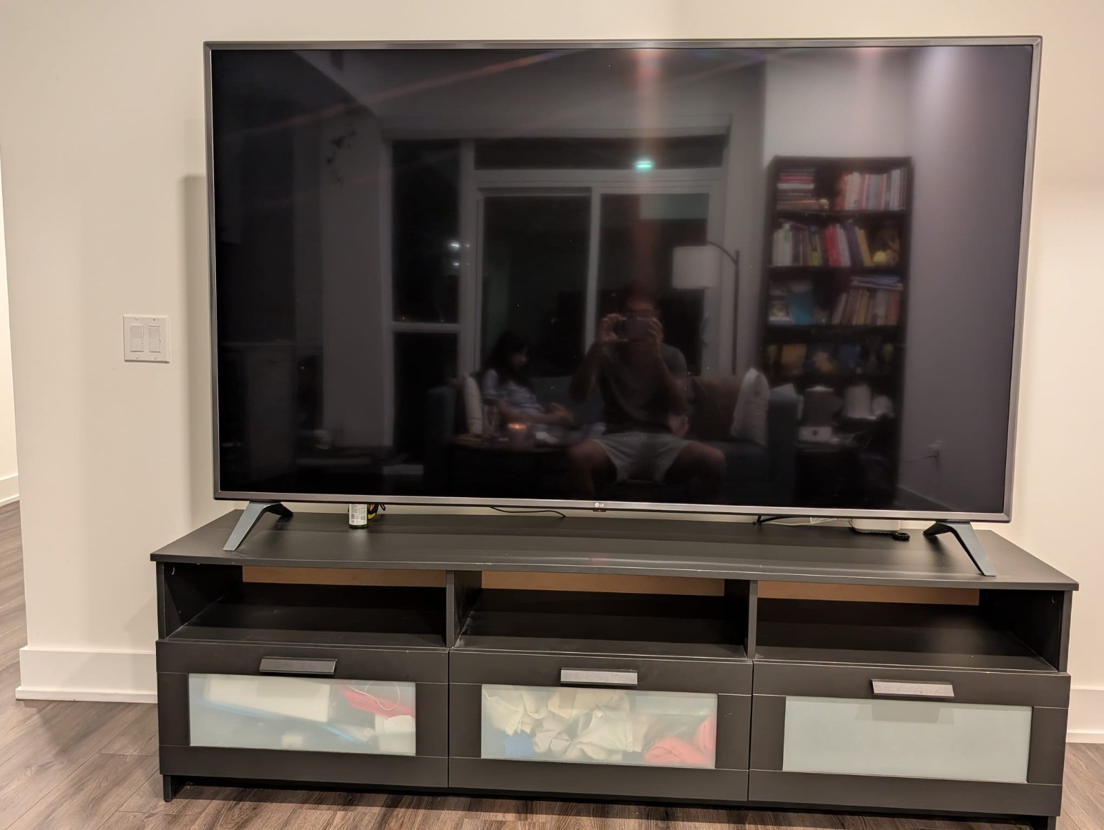 75” LG 4K Smart TV + IKEA TV Bench (Optional)