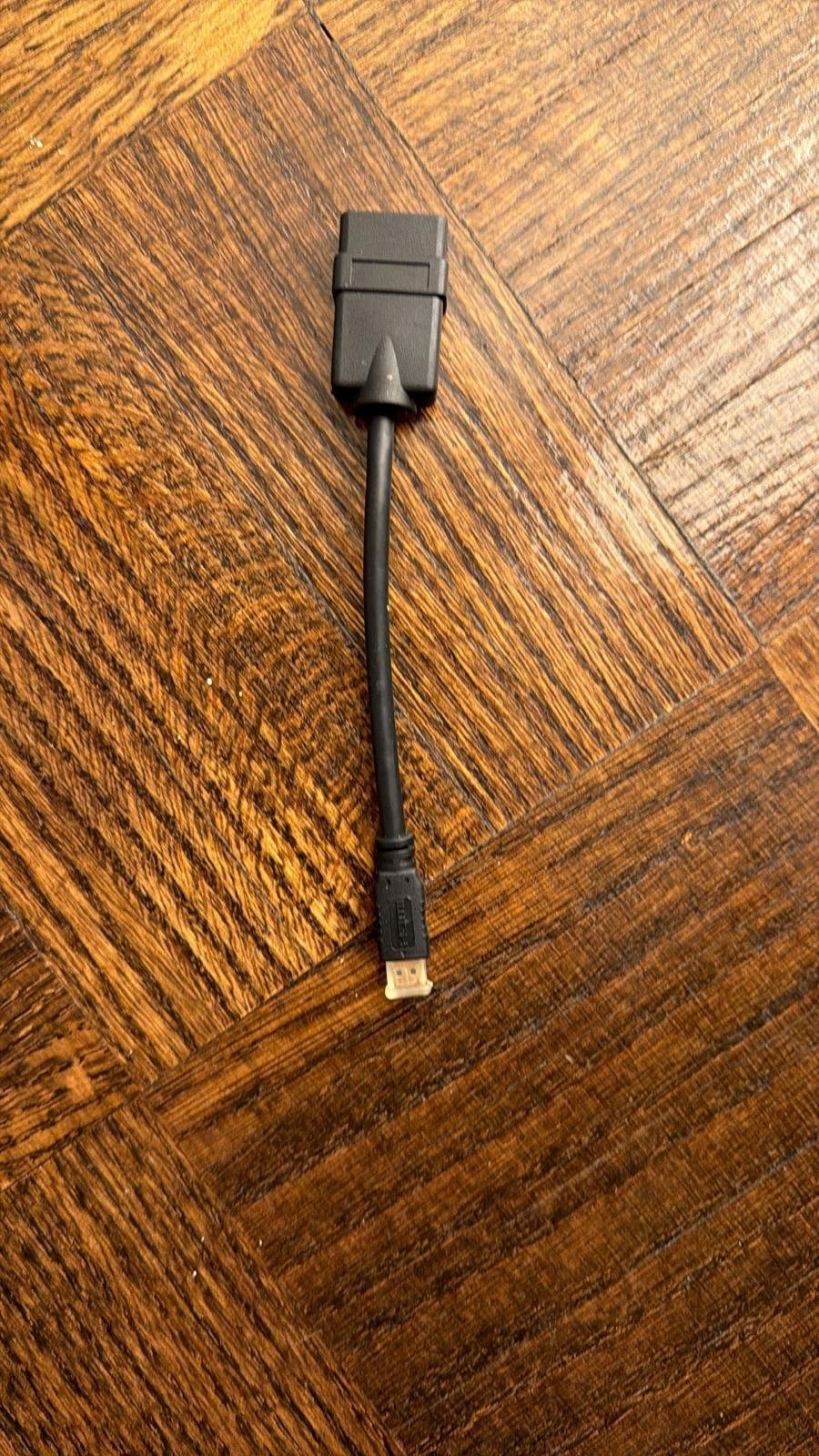 HDMI Female to Micro HDMI Male Adapter Cable – Short