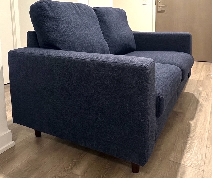 Cozey Altus 2-seater Sofa + Ottoman - Deep Sea Navy