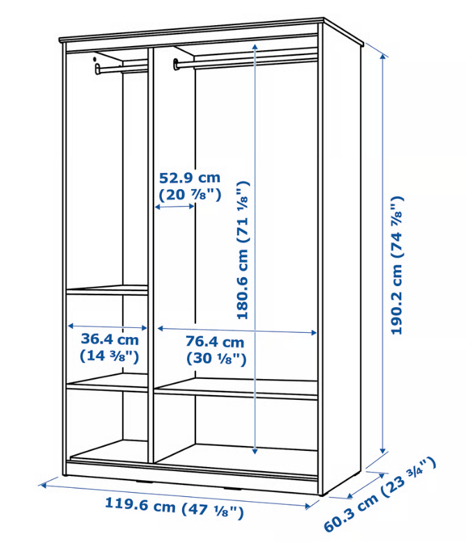 IKEA SONGESAND Wardrobe - White - photo 5