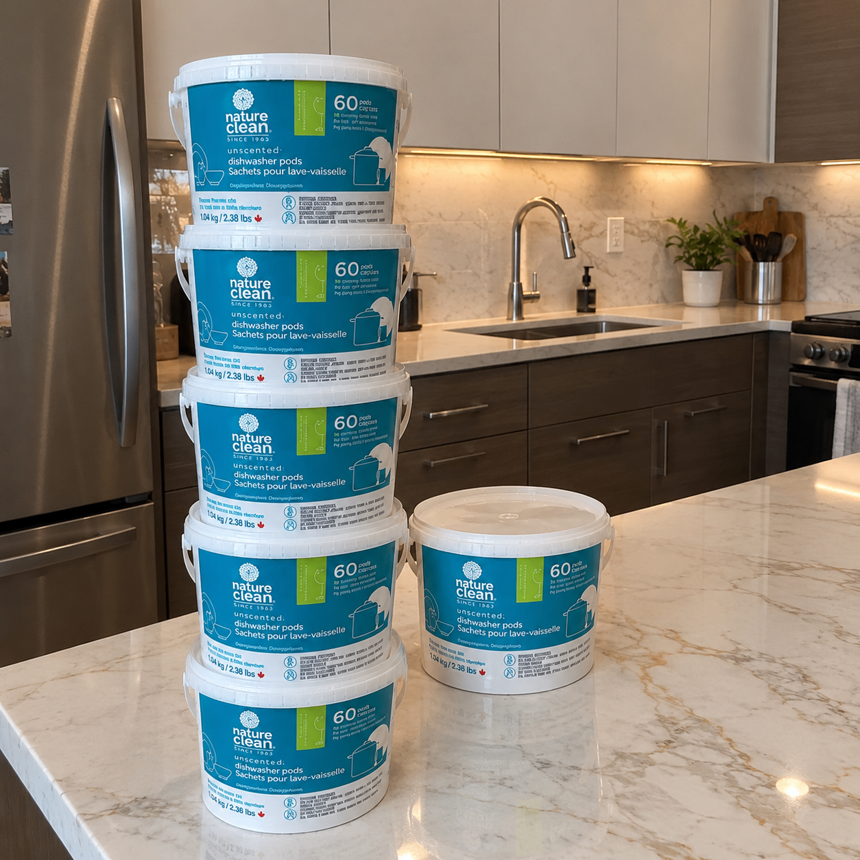 Store Price $22 | 60 Nature Clean CHEMICAL-FREE Dishwashing Pod