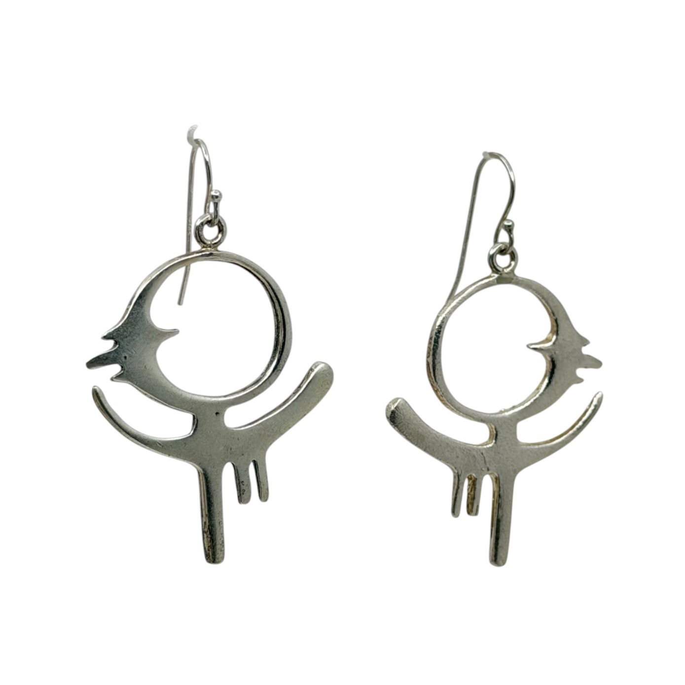 Modernist Sterling Silver Bird earrings - GM3 - photo 2
