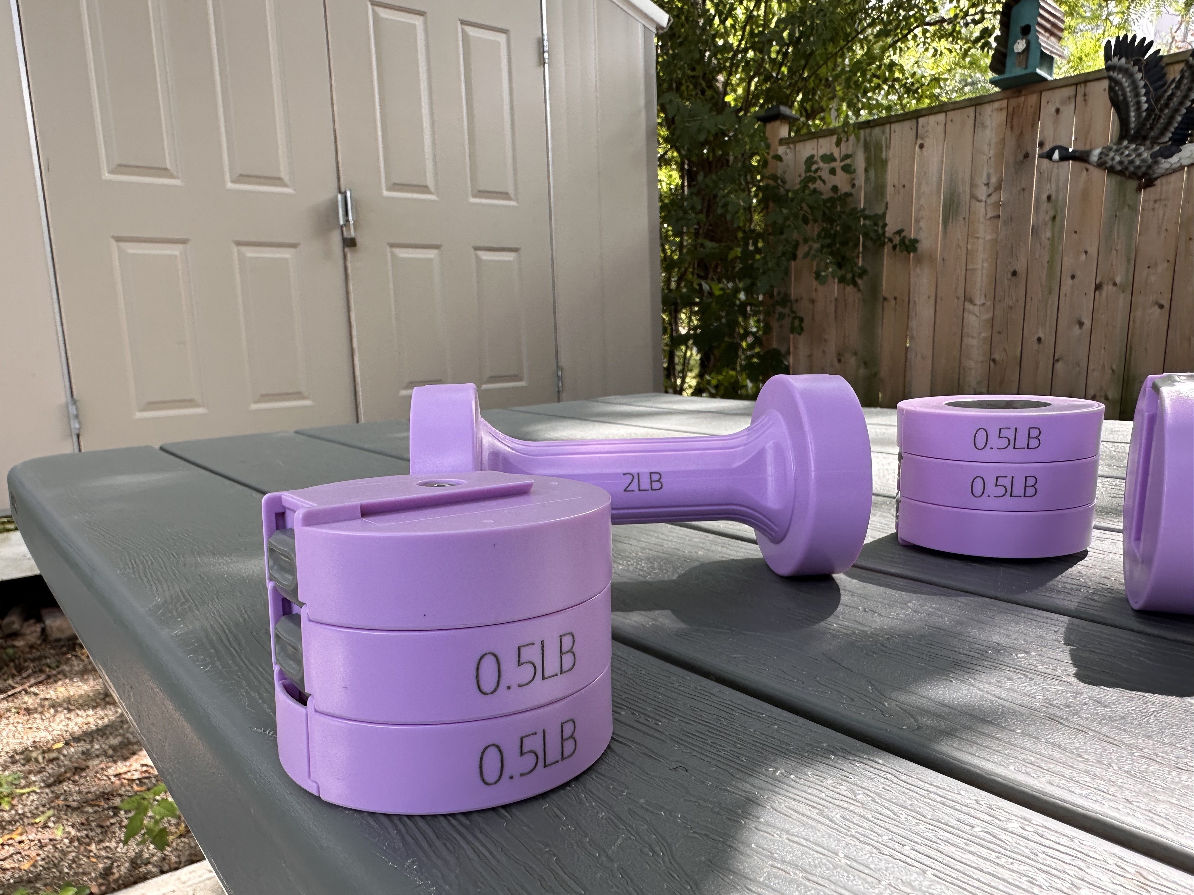 Brand New • Adjustable 2-4 lbs Dumbbells Pair - photo 2