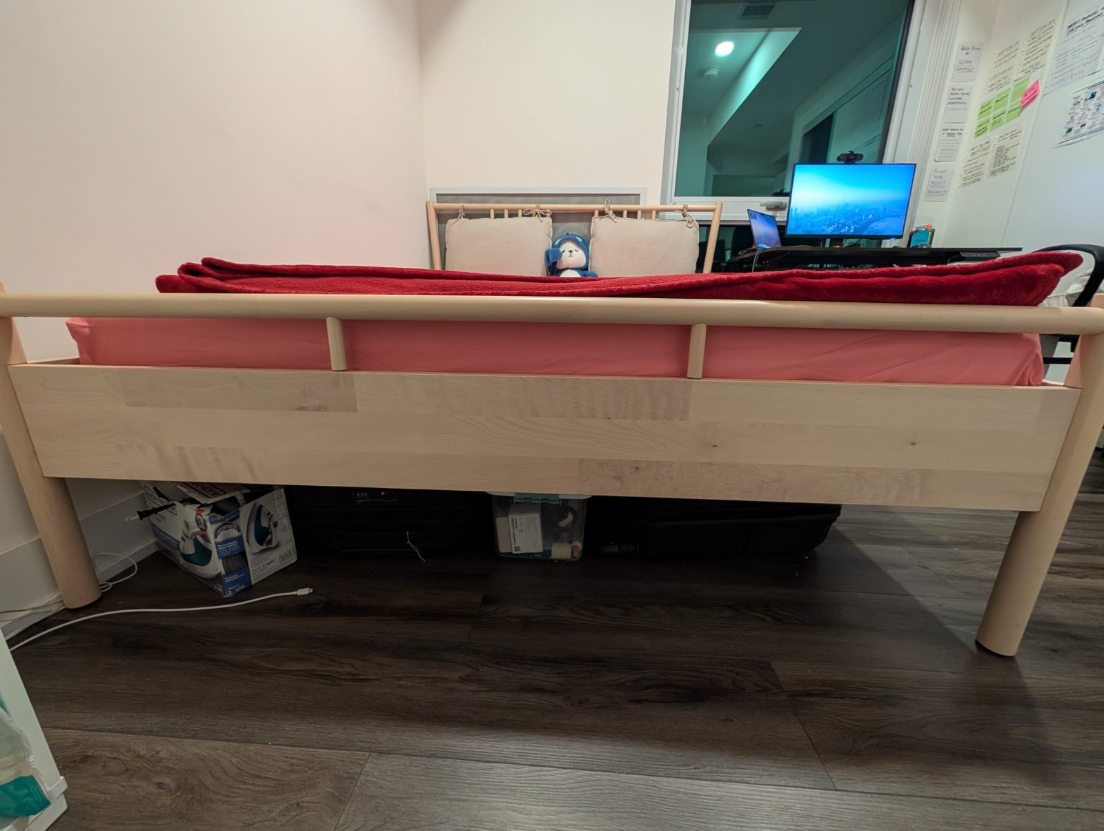 IKEA Queen Bed Frame – Birch – Great Condition - photo 5