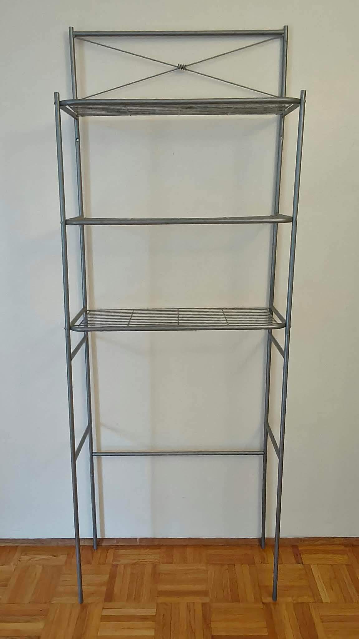 Bathroom Silver Stainless Steel Cabinet Space Saver