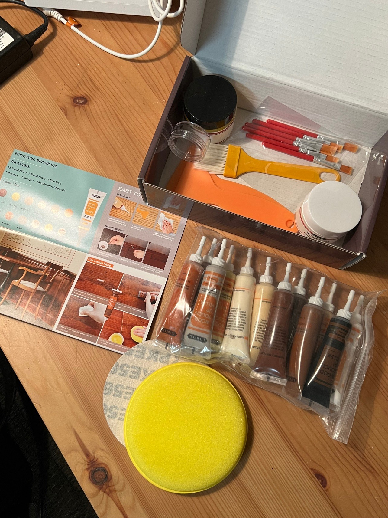 LIFREER Wood Furniture Repair Kit (12 Colors)