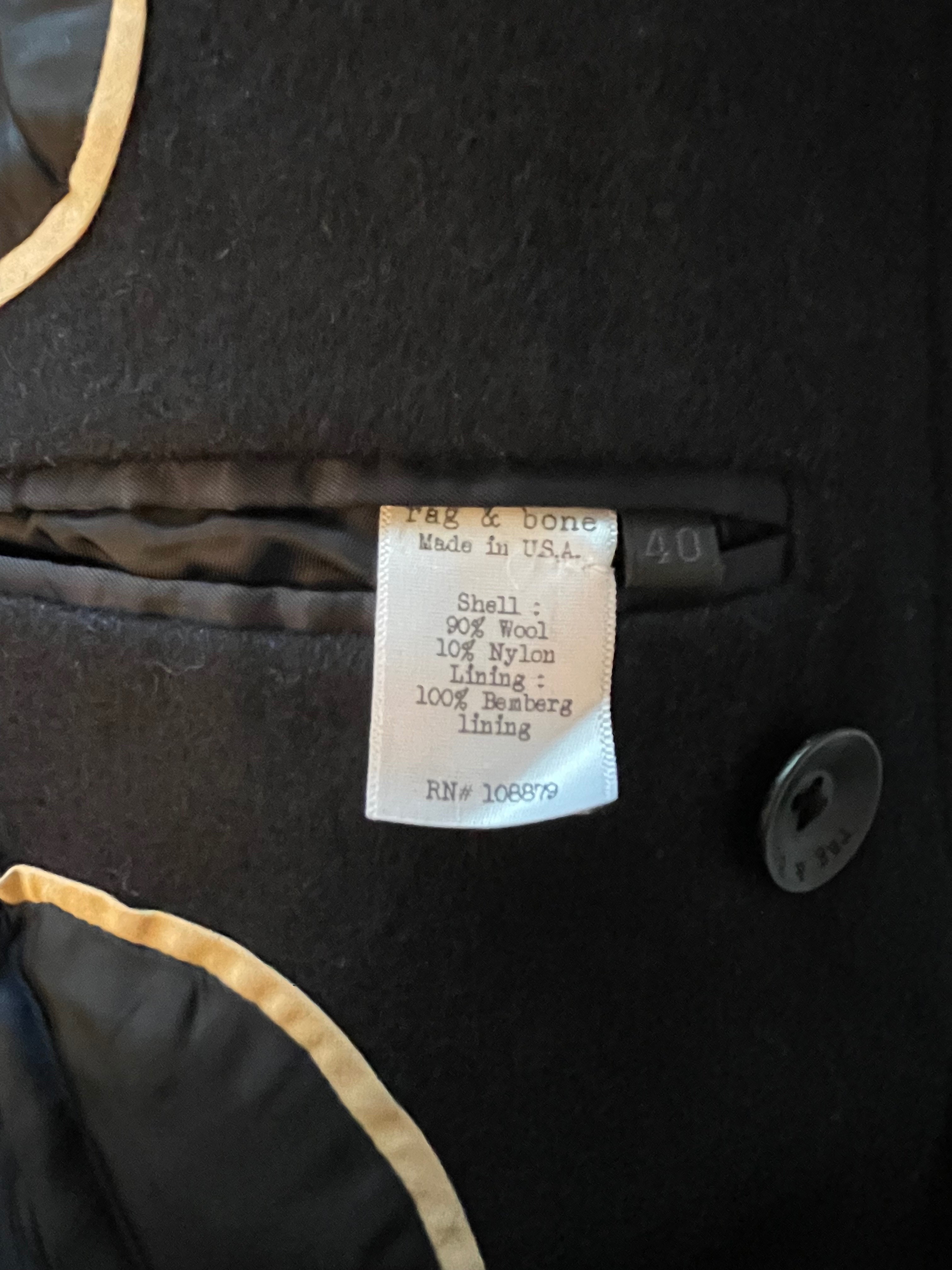 Rag & Bone Made in USA Wool Overcoat (Women's 8) - photo 5