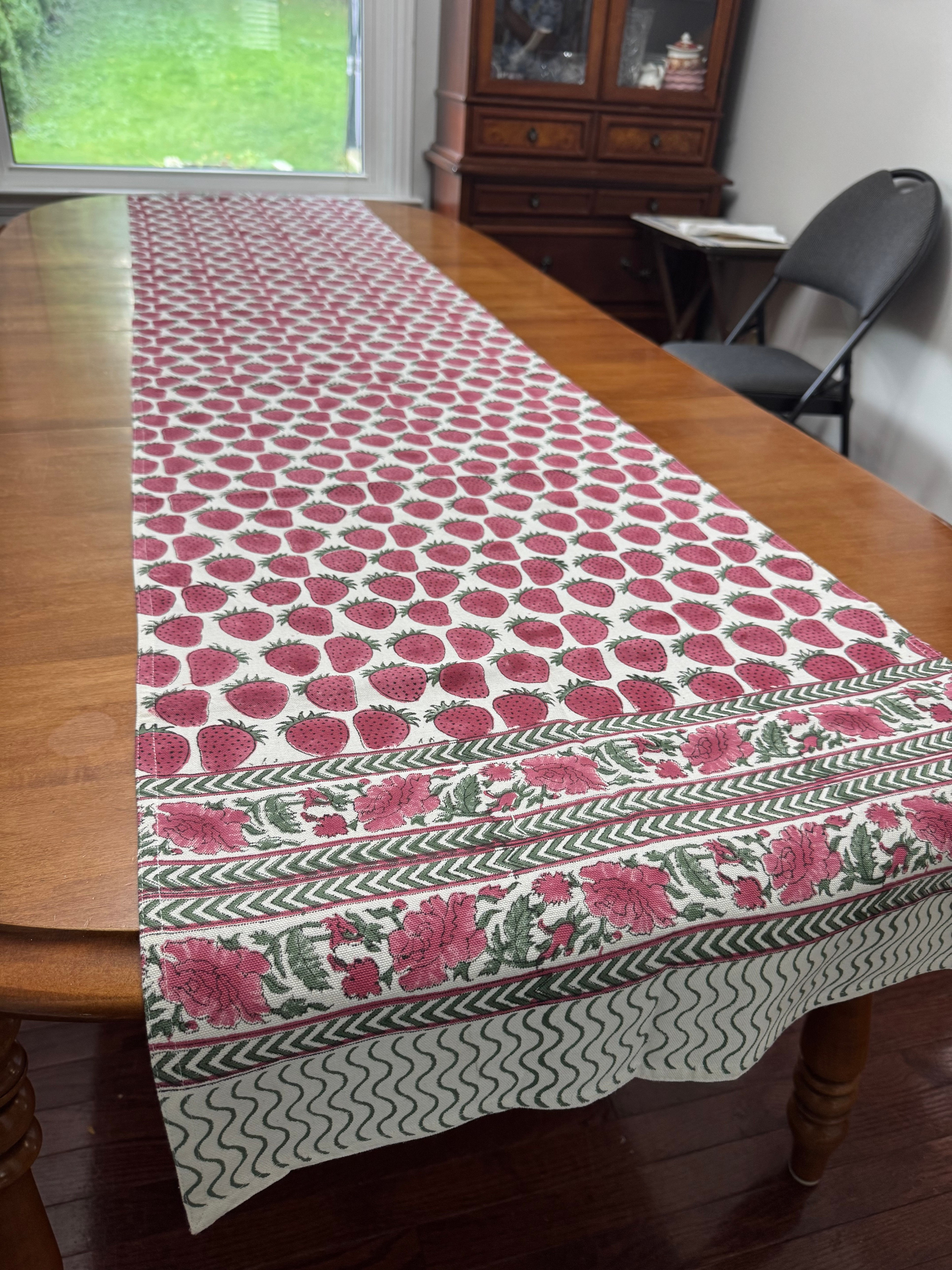 Brand New Reversible Cotton Table Runner - Steal Deal