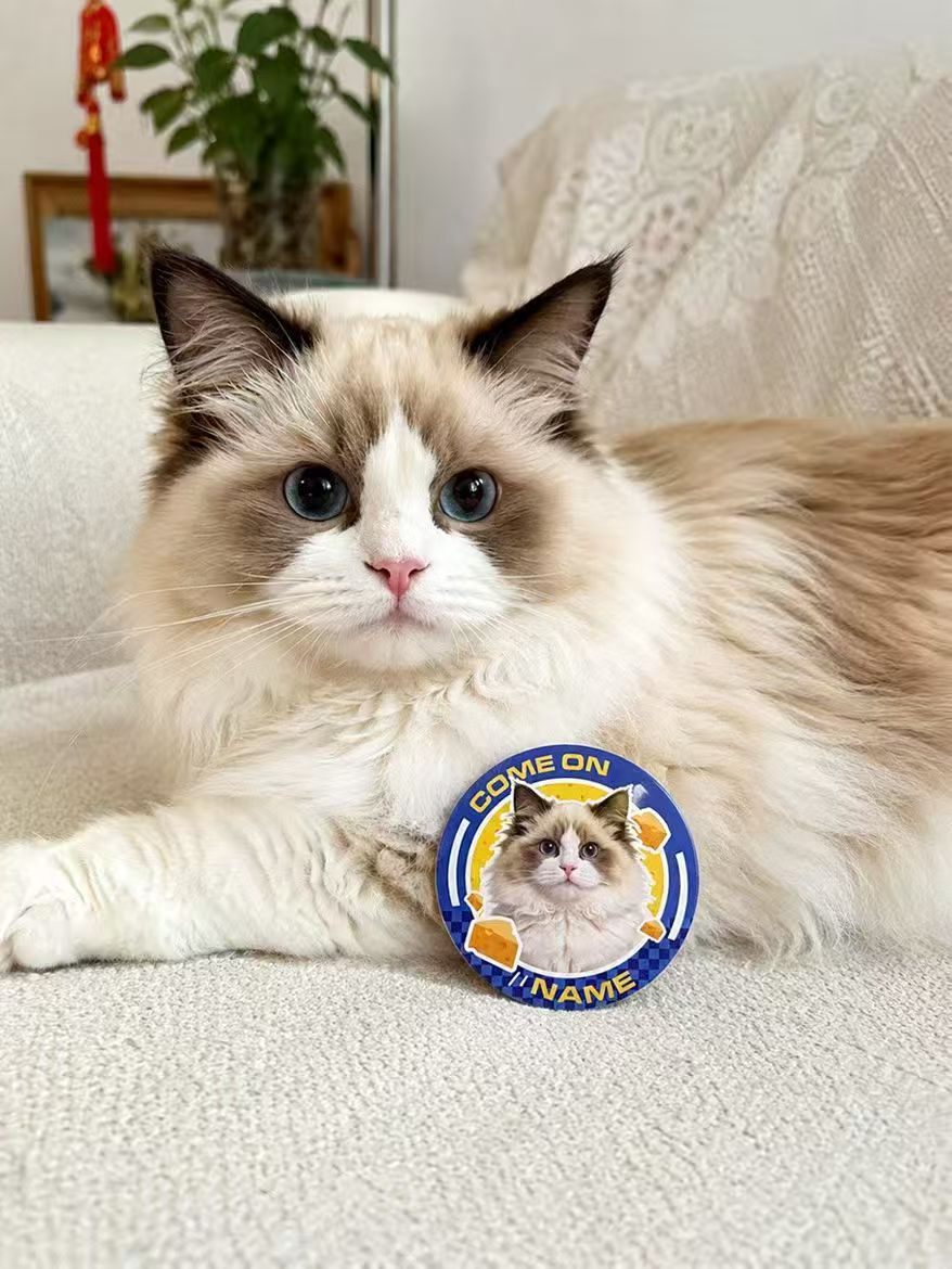 Custom 2.5D Pet Portrait Fridge Magnet – Made to Order - photo 2