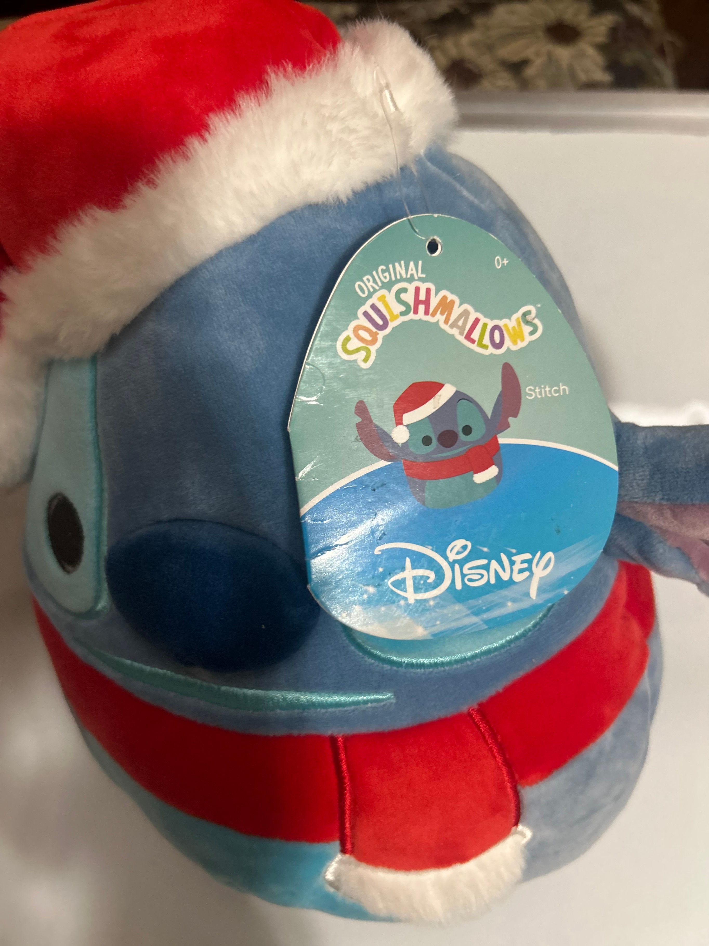 Squishmallow Stitch Santa Christmas Plush 10in - photo 3