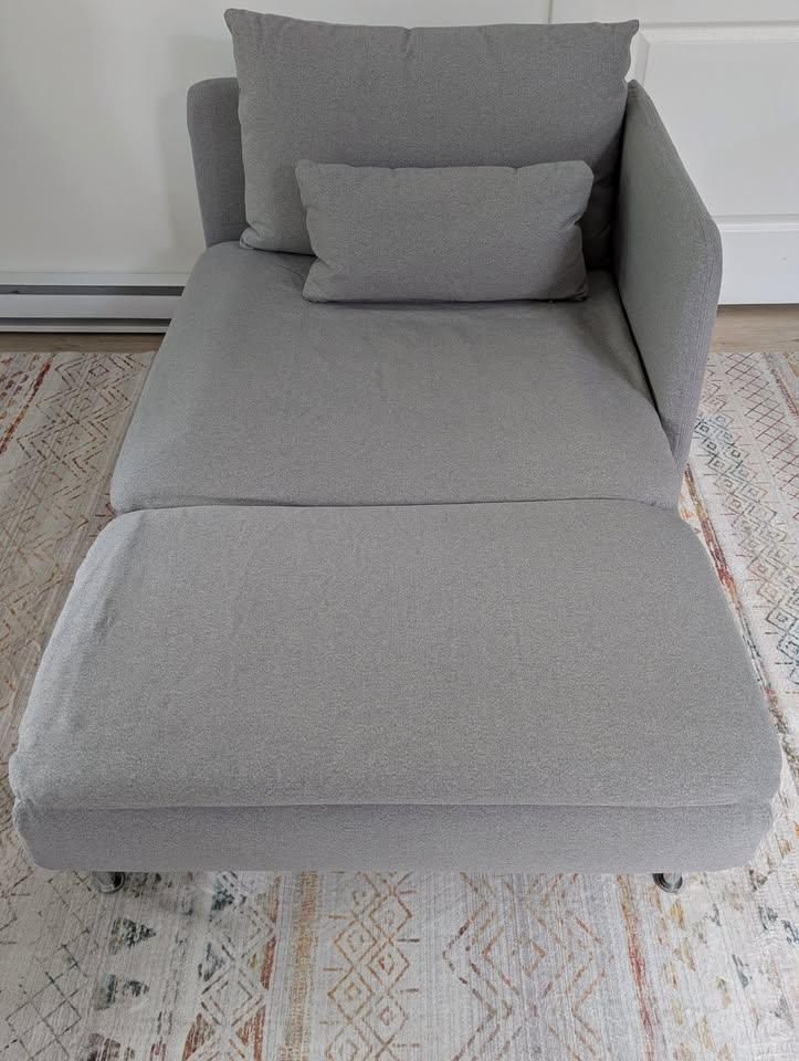IKEA Soderhamn sofa chaise section
