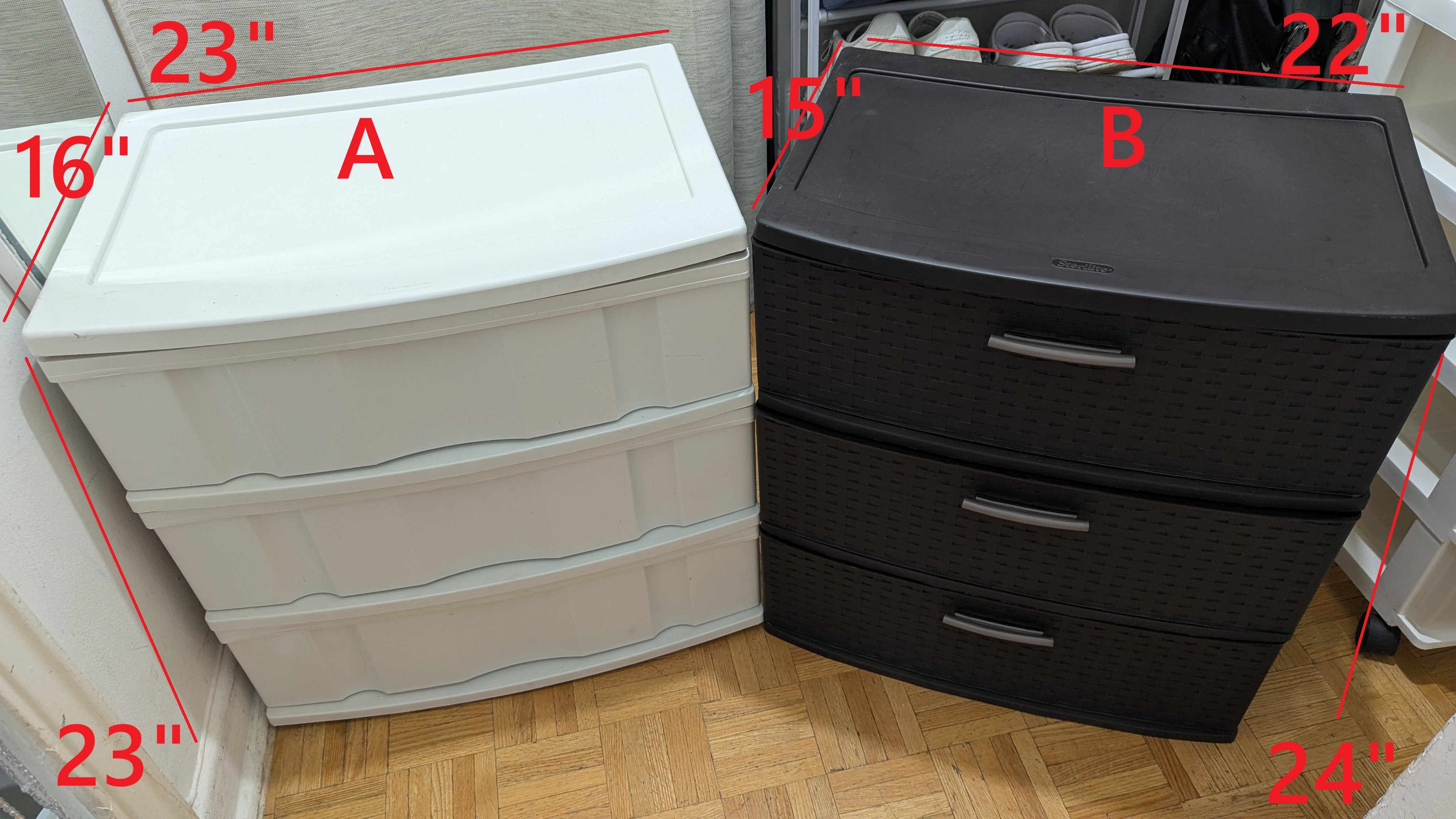 Plastic Storage Organizer Stand Shelf Rack Box Under Bed Bins - photo 2