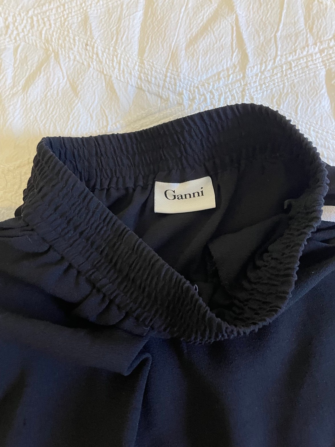 Ganni Black Stripe Skirt S - photo 5