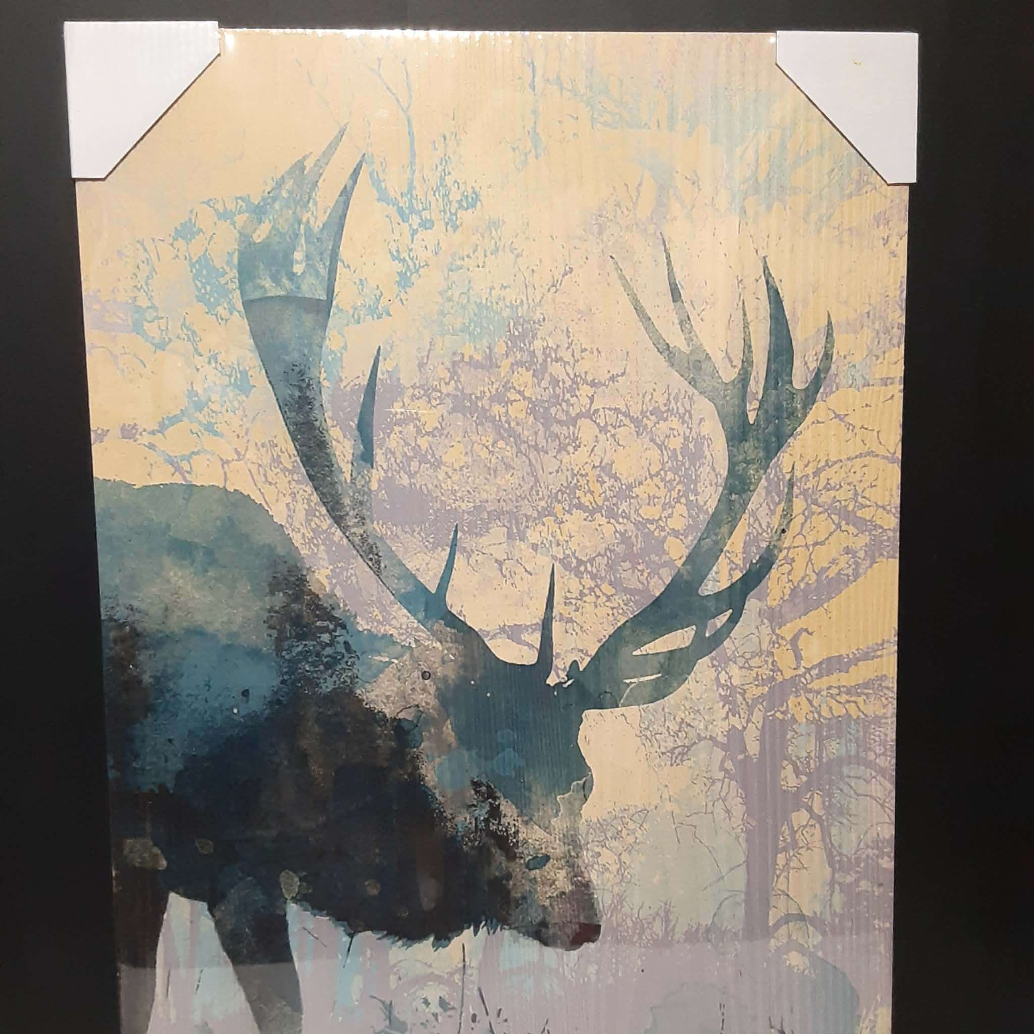 Deer Wall Art Printed on Wood Cabin Cottage Rustic Decor NEW - photo 3