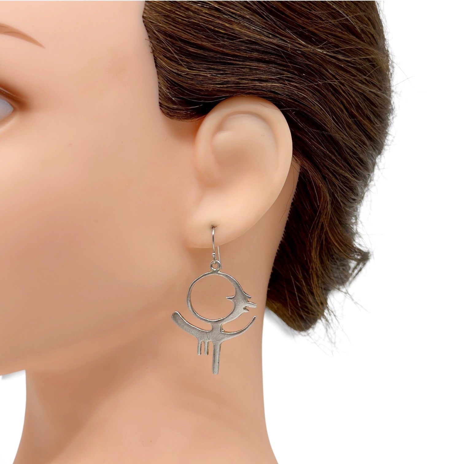 Modernist Sterling Silver Bird earrings - GM3 - photo 4