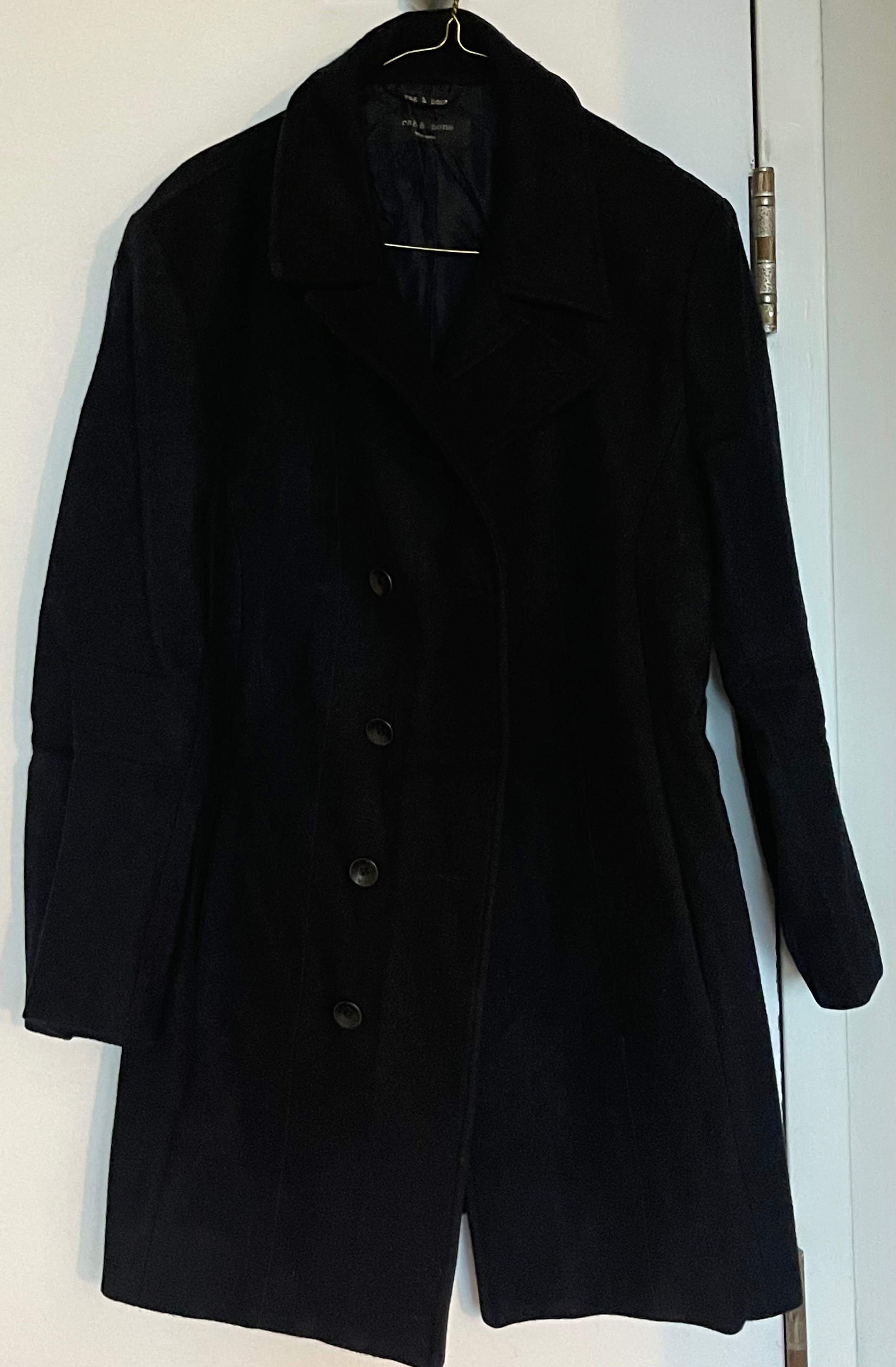 Rag & Bone Made in USA Wool Overcoat (Women's 8)
