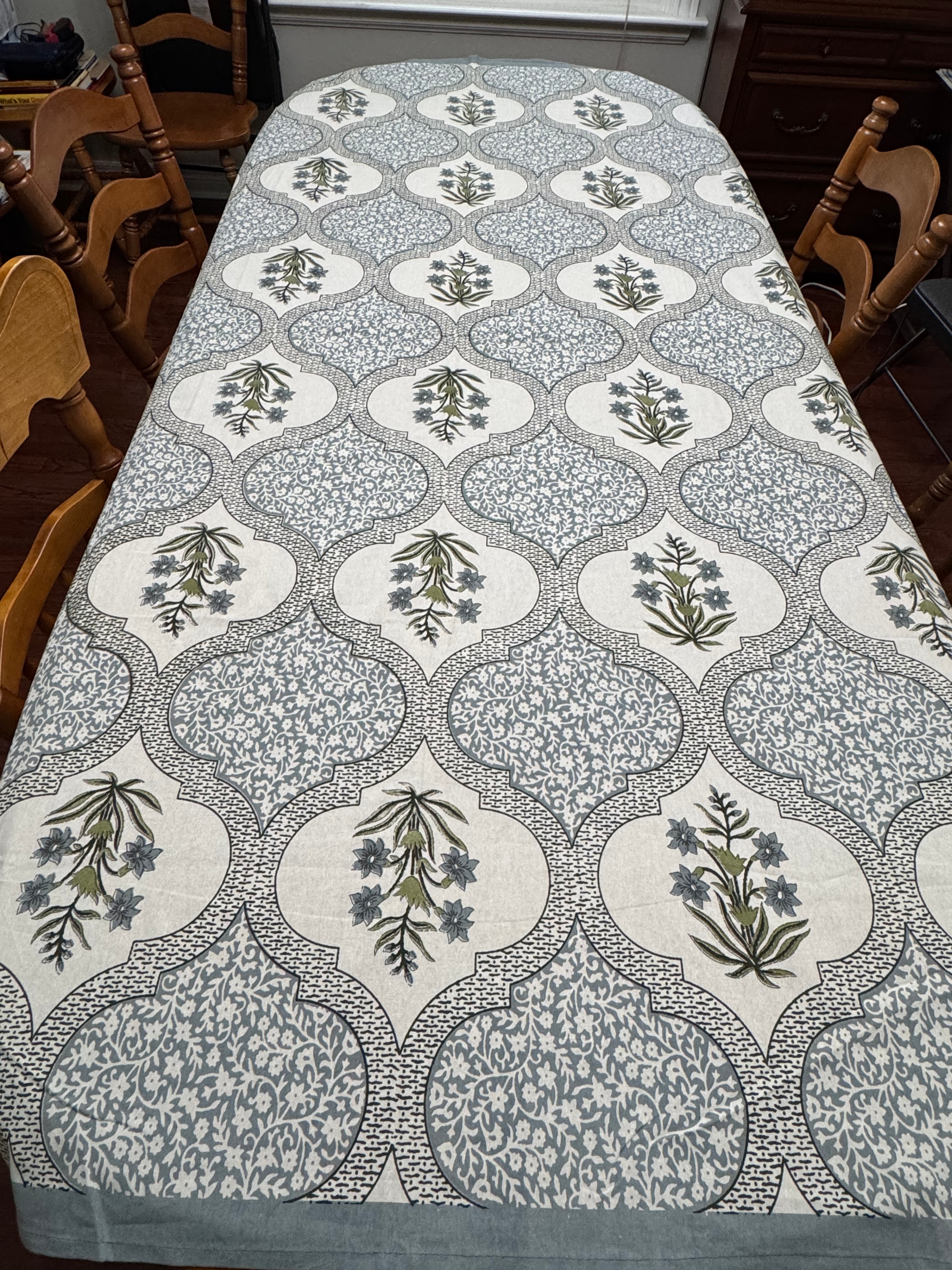 Brand New • Floral Print Cotton Tablecloth • Steal Deal