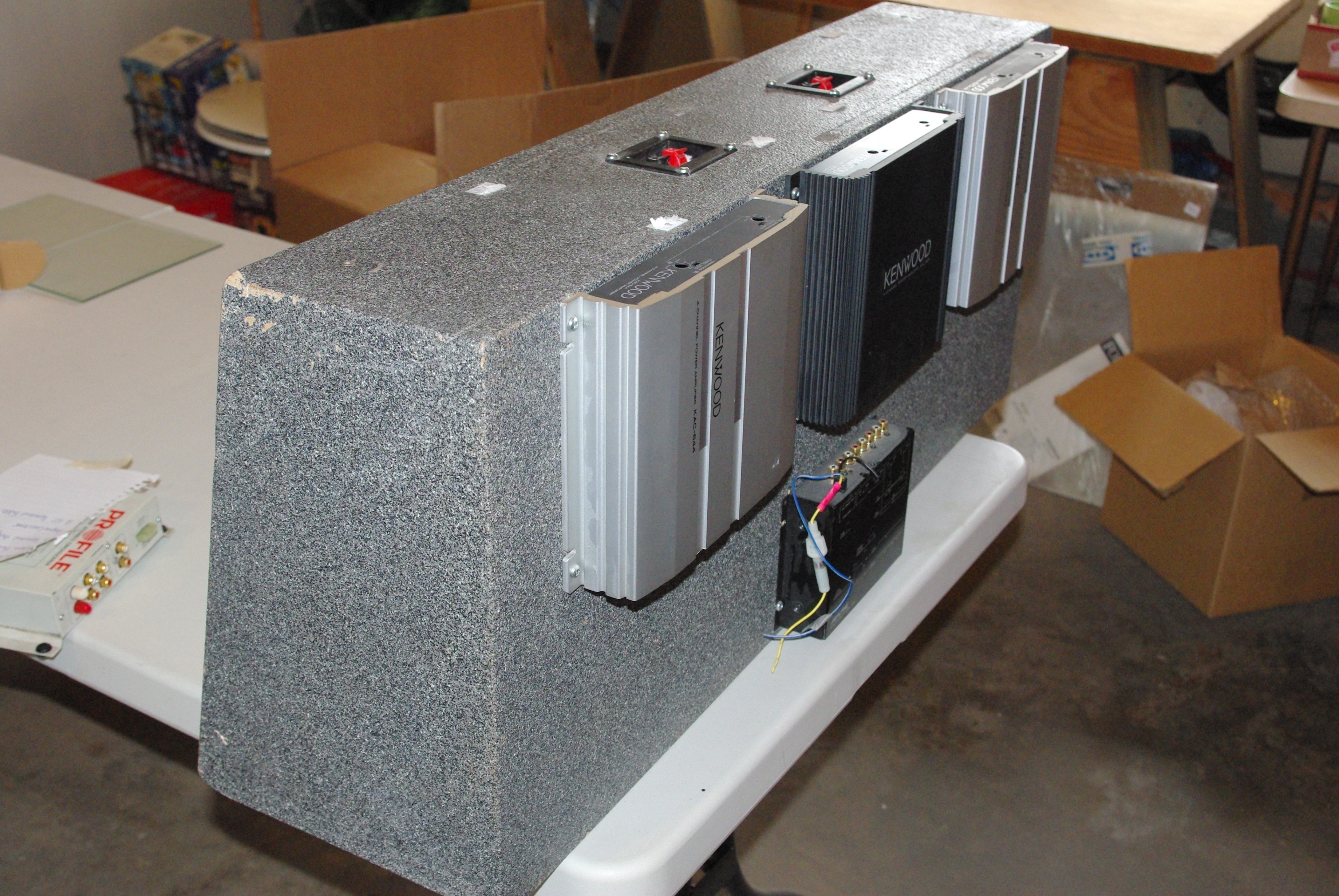 Subwoofer, Amplifier, Crossover and Enclosure Audio Setup - photo 2