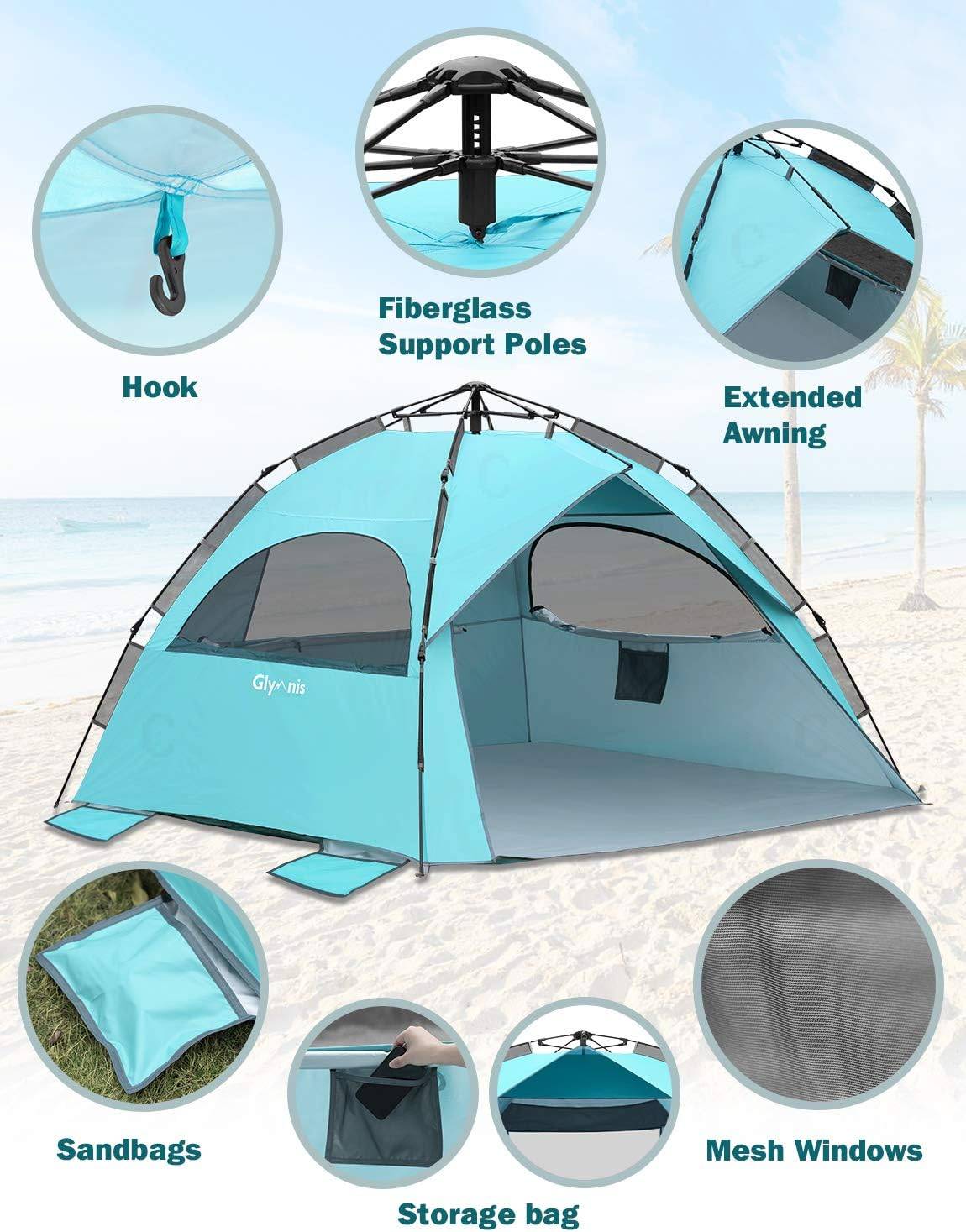Beach Tent Glynis fits 4-6 People - photo 2