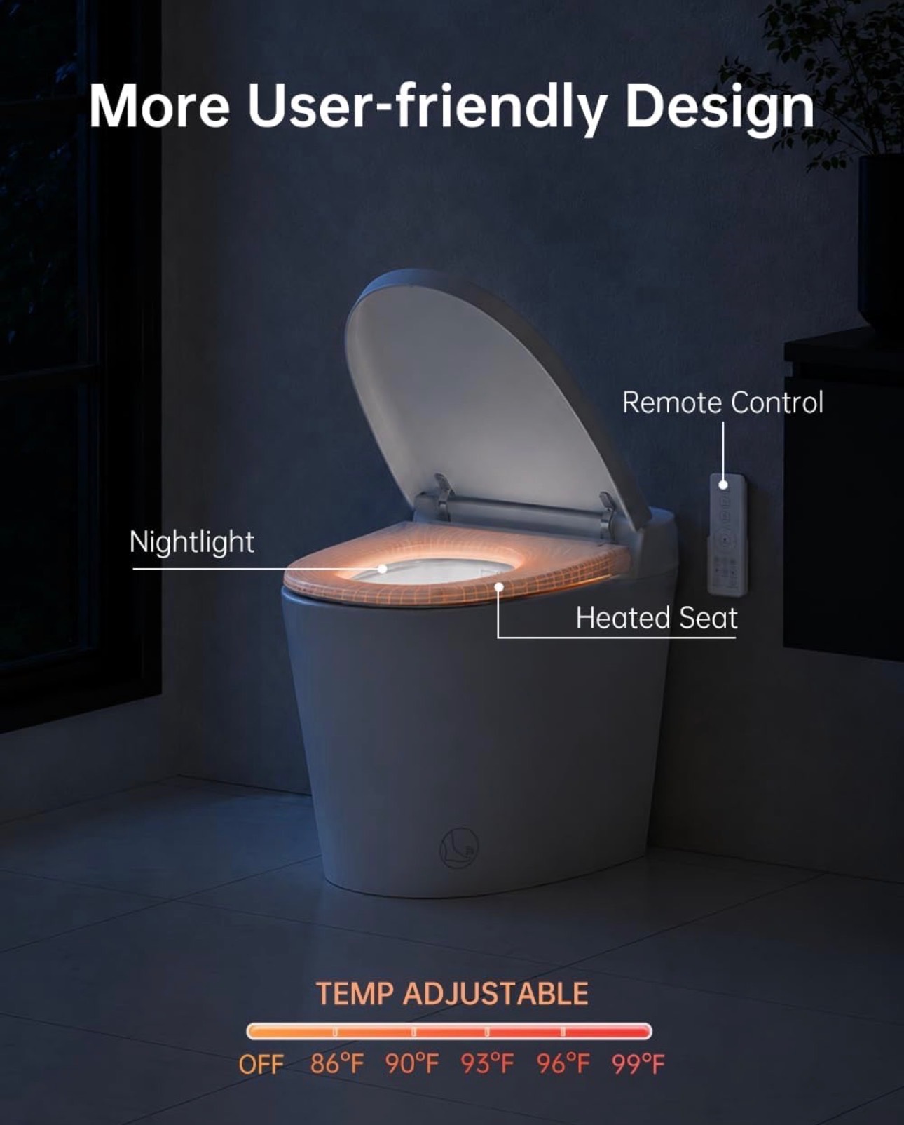 EPLO Smart Toilet Bidet Built-in Tank Auto Open&Close Heated sea - photo 2