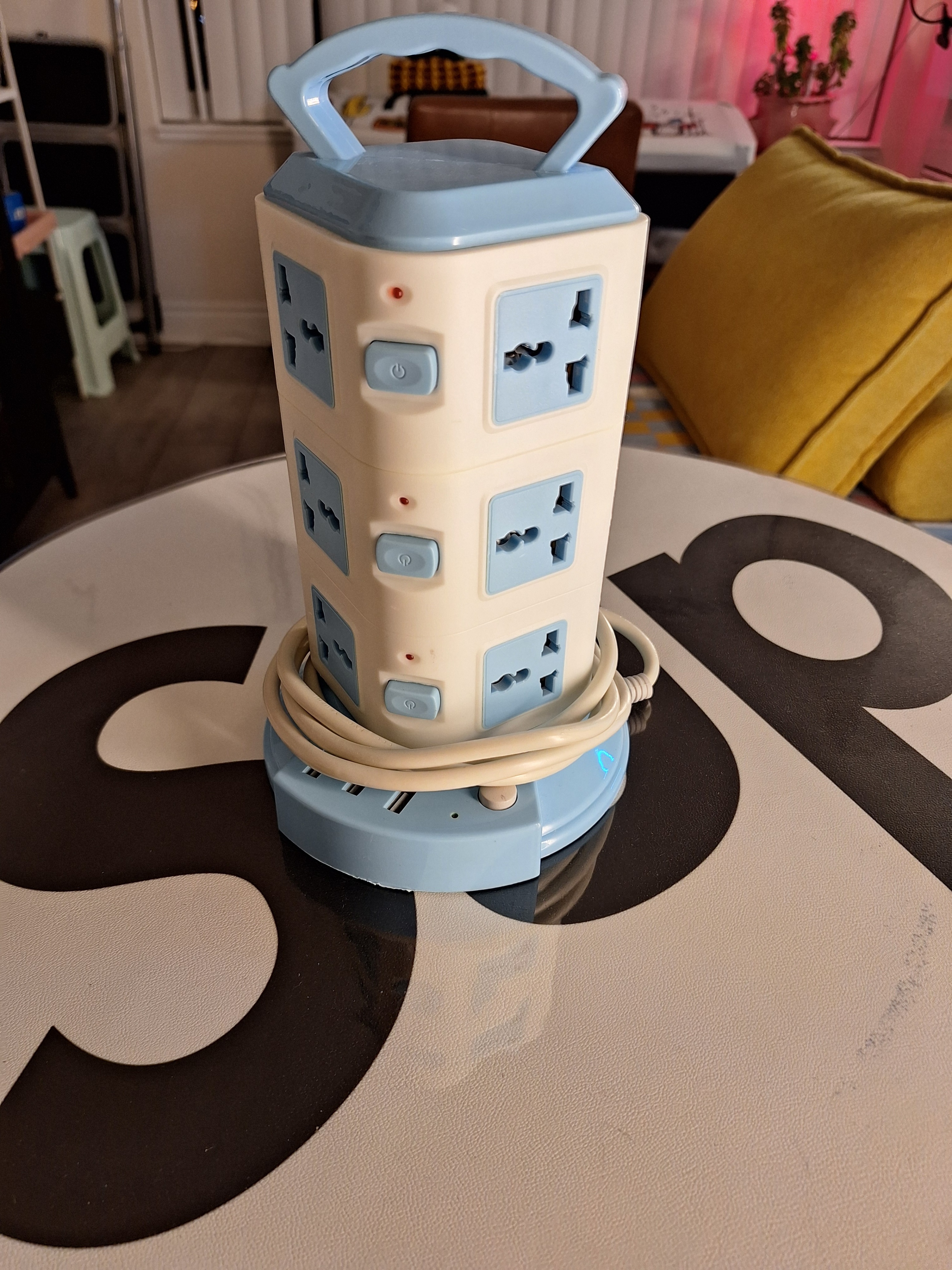 Tower Surge Protector Power Strip with USB Ports