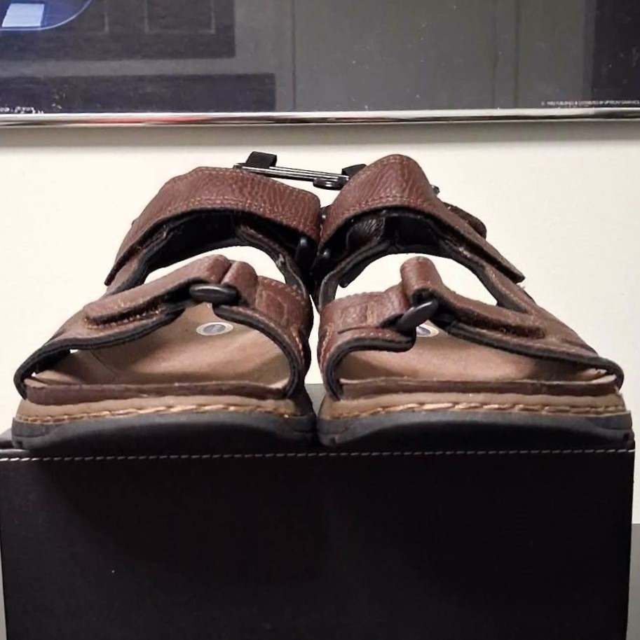 Dr. Scholl's Men's Gus Brown Leather Sport Sandals — Brand New - photo 5