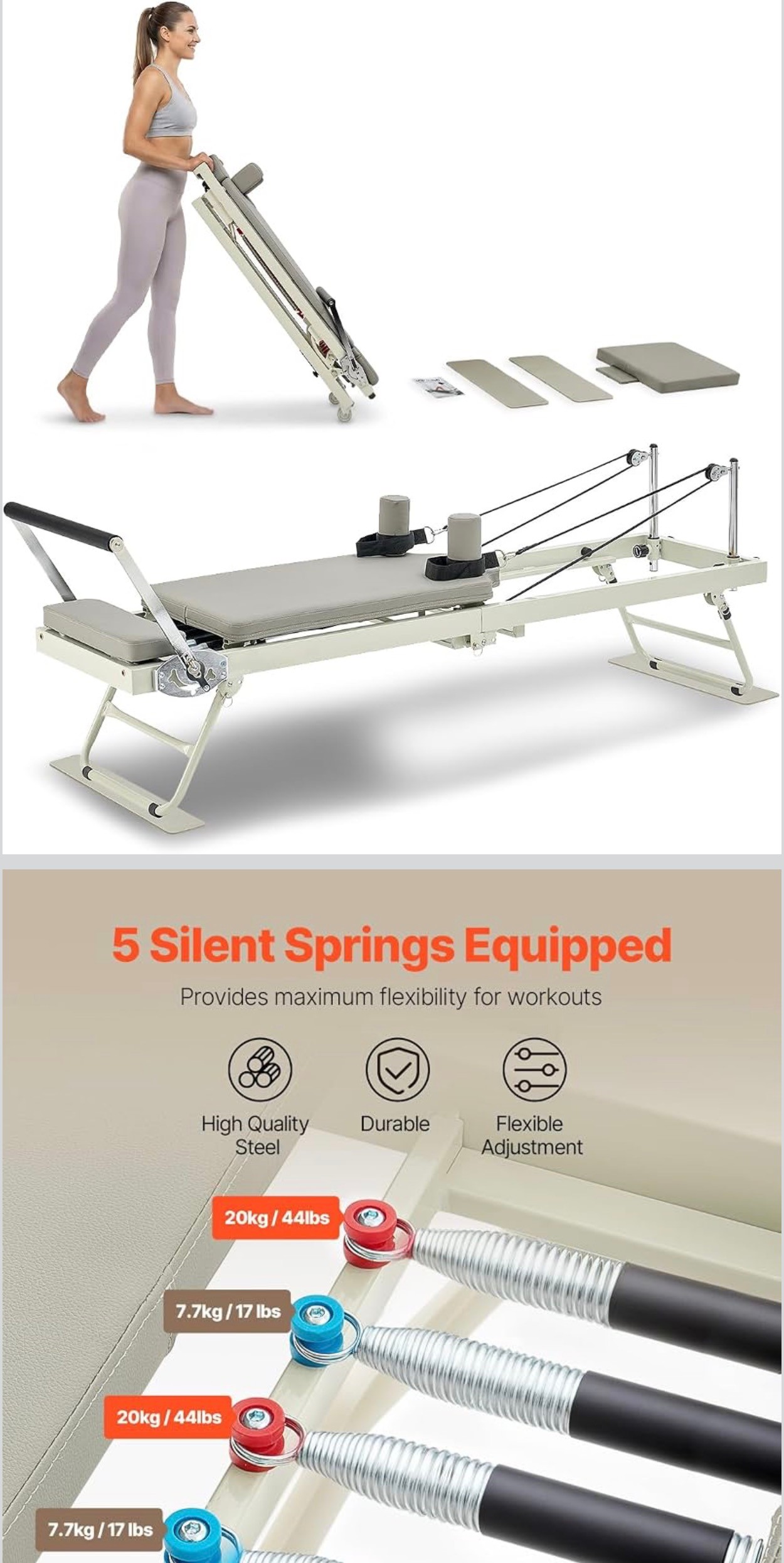 NEW: Pilates Workout Machine Dual Resistance