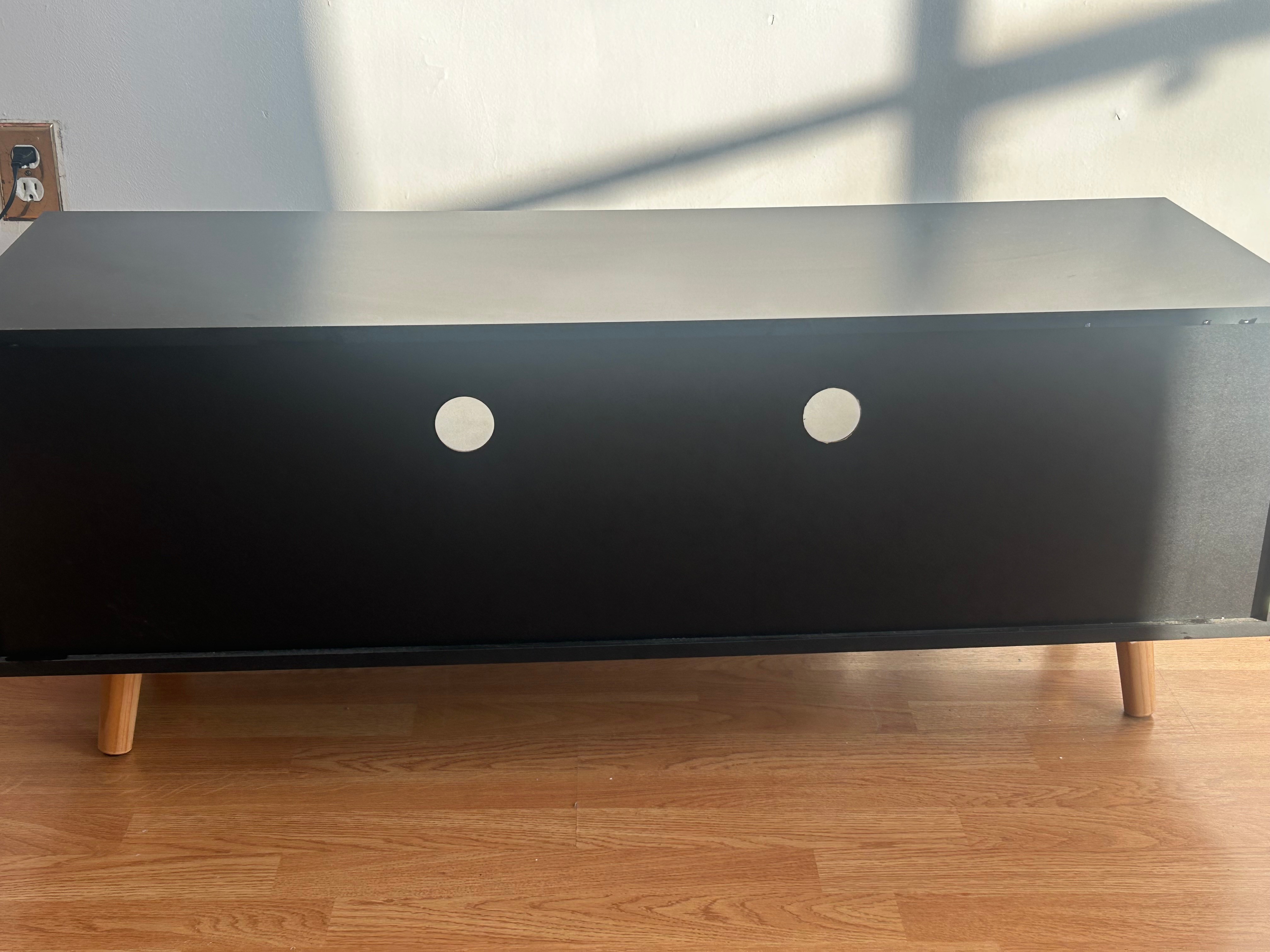 Modern Black TV Stand / Entertainment Unit - photo 5