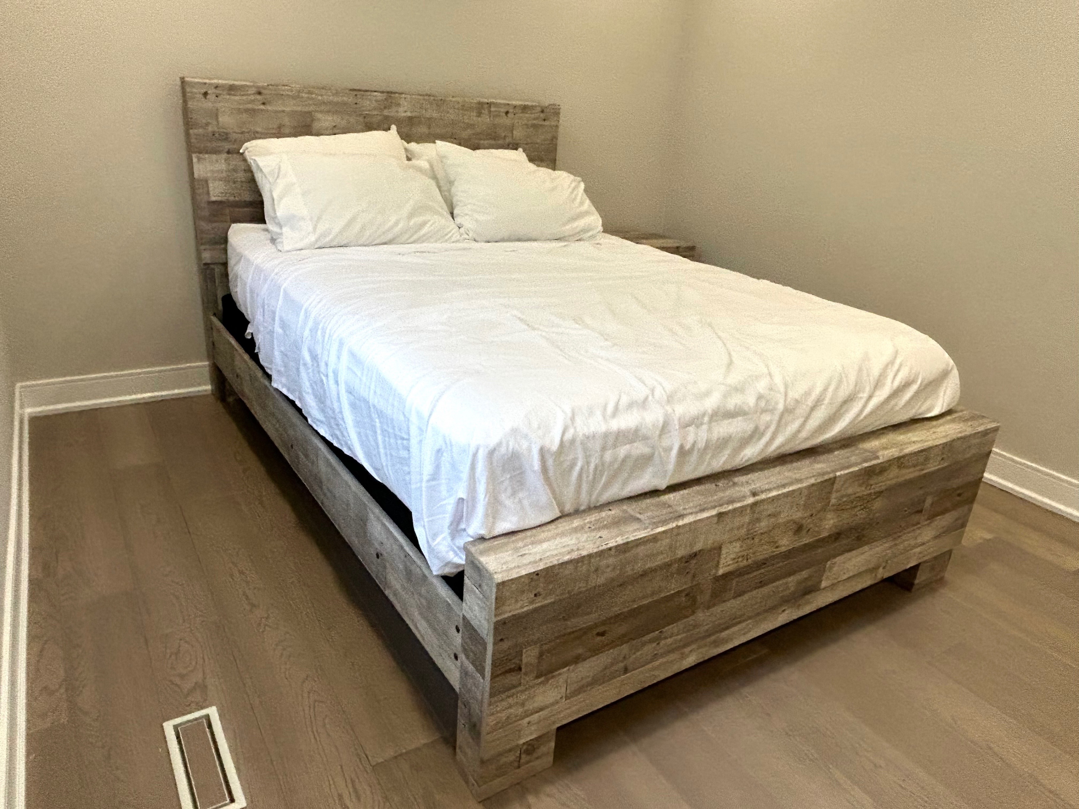 Effie Exclusive Queen Panel Bedframe with Nightstand