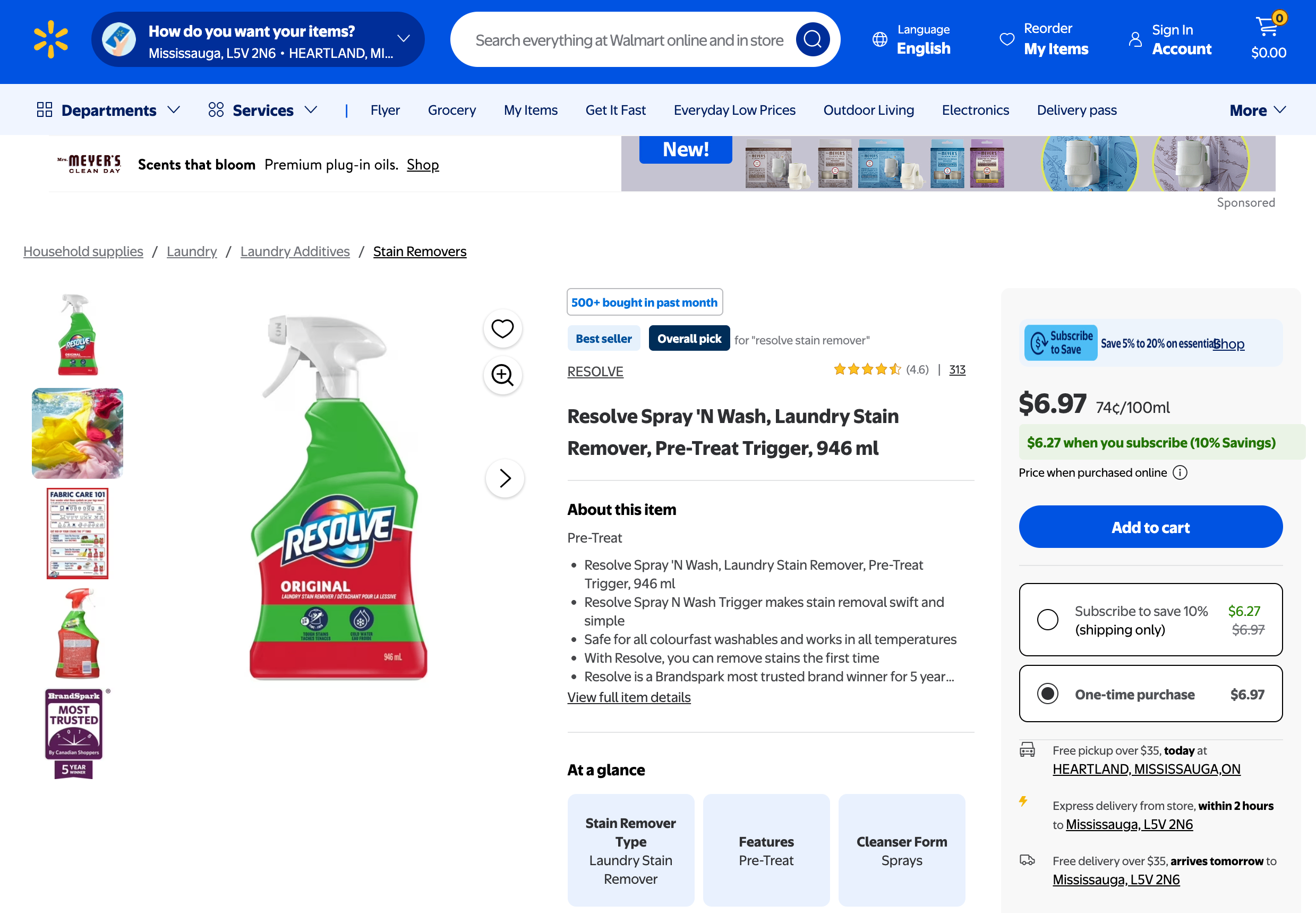 Brand new Resolve Spray ‘N Wash Laundry Stain Remover (946 mL) - photo 2