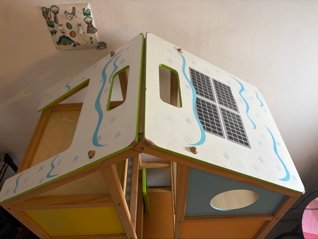 Wooden Dollhouse — Colorful Panels, Kids Toy - photo 4