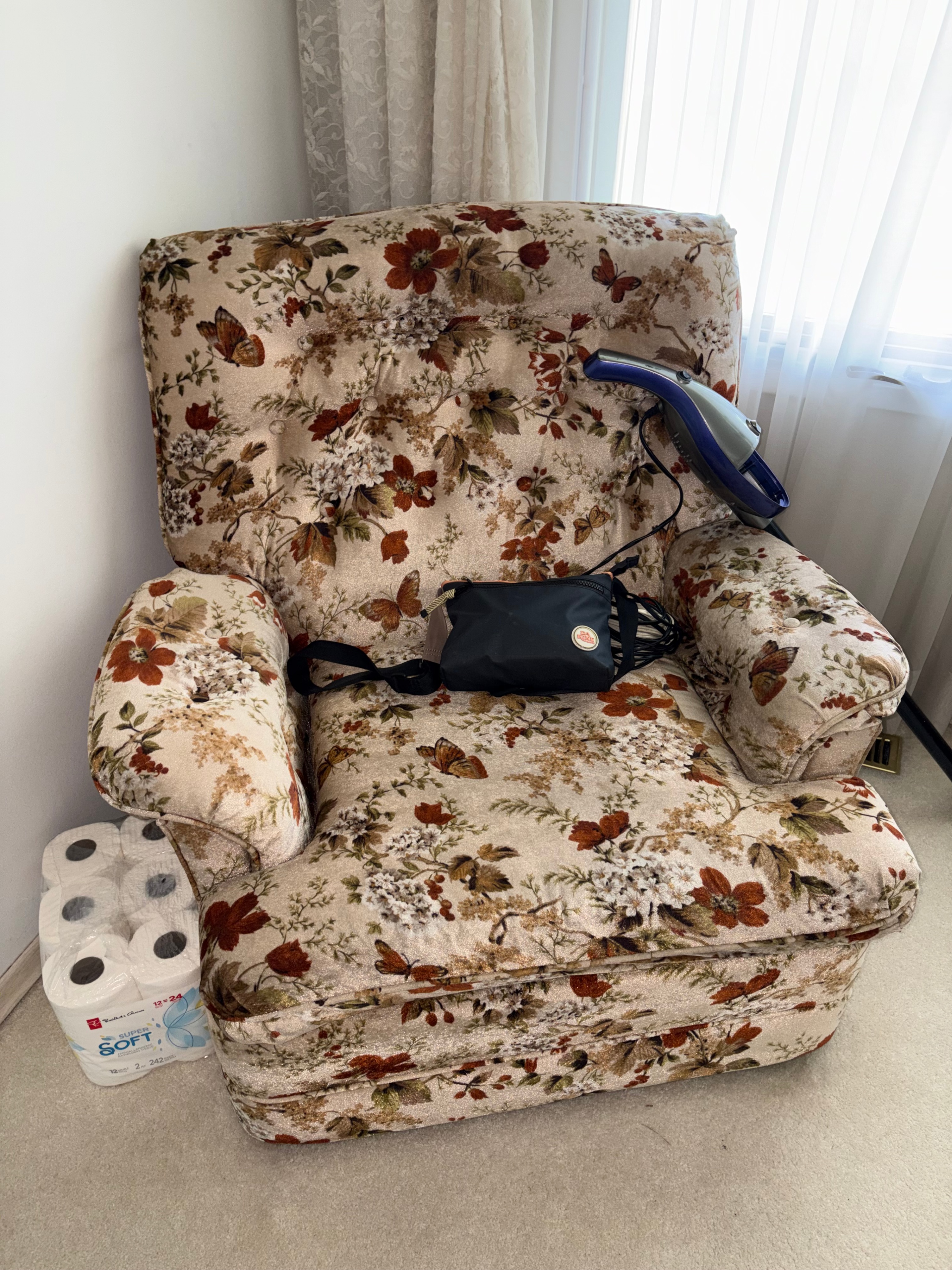 Floral Sofa, Armchair and Loveseat Set