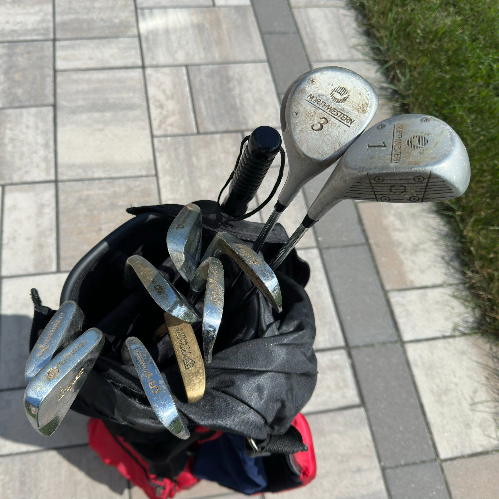 Complete Golf Starter Kit Clubs Cart Bag Balls + More - photo 2