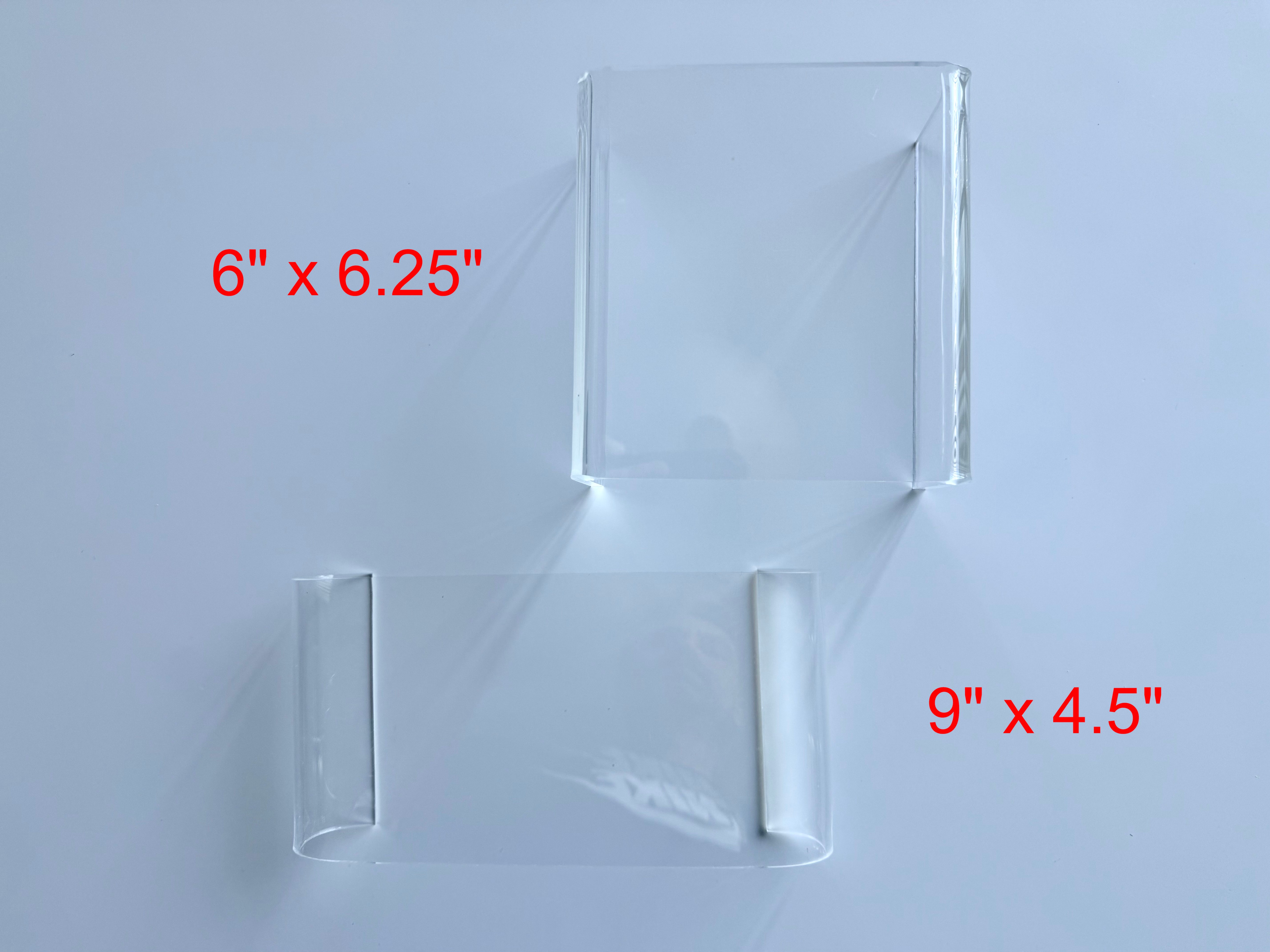 Set of 2 Clear Acrylic Display Risers