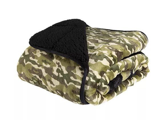 Kids Camouflage Reversible Velvet to Sherpa 6lb Weighted Blanket - photo 2